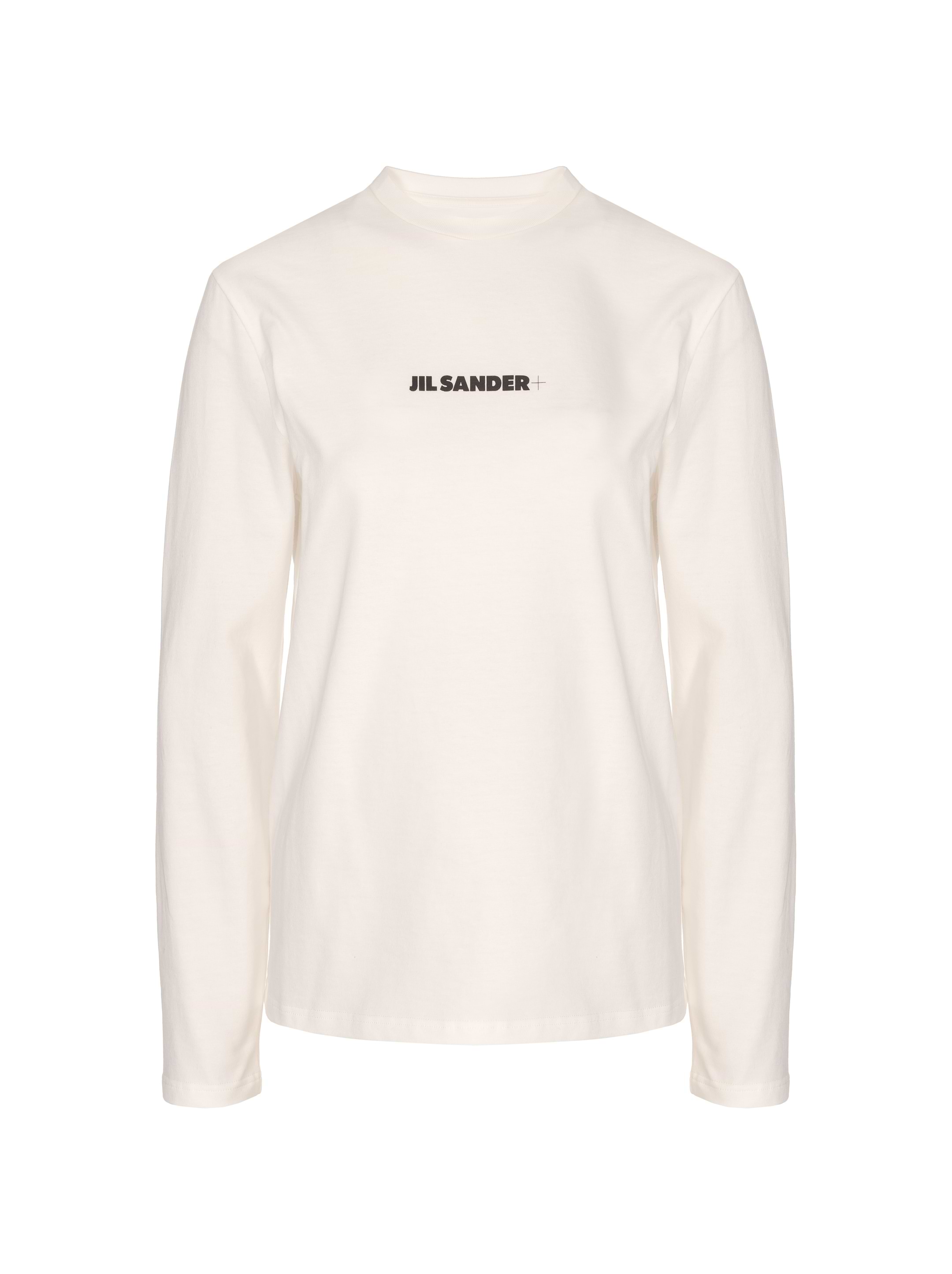 Tシャツ・カットソー JIL SANDER Women Tunic Tops J40GC0142J20103 102 WHITE Jil Sander - Logo cotton t-shirt White - The Corner