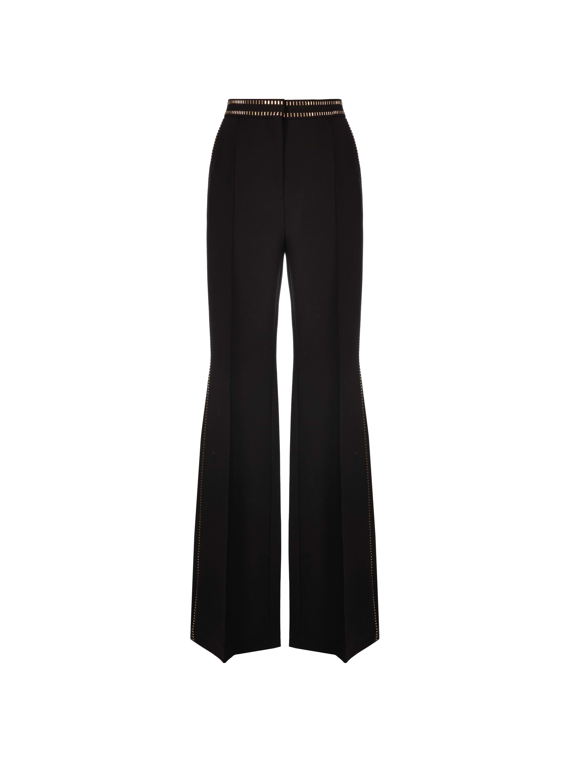 パンツ ELIE SAAB WIDE-LEG TROUSERS IN CREPE DE CHINE Wide leg pants Elie Saab for women - buy in the official
