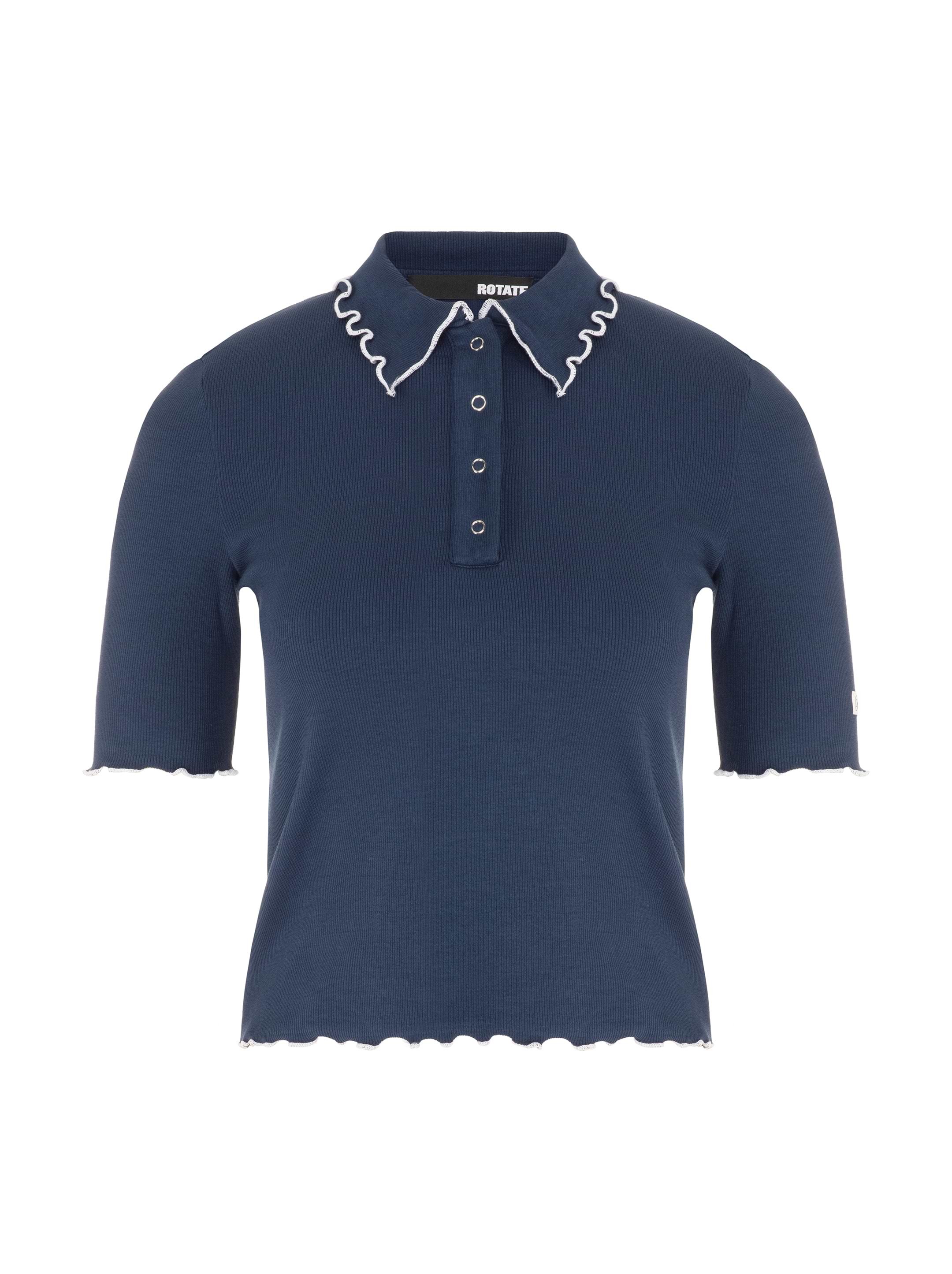 【関税&送料込】Rotate Birger Christensen Cotton Polo Rotate Birger Christensen women's Cotton polo with logo