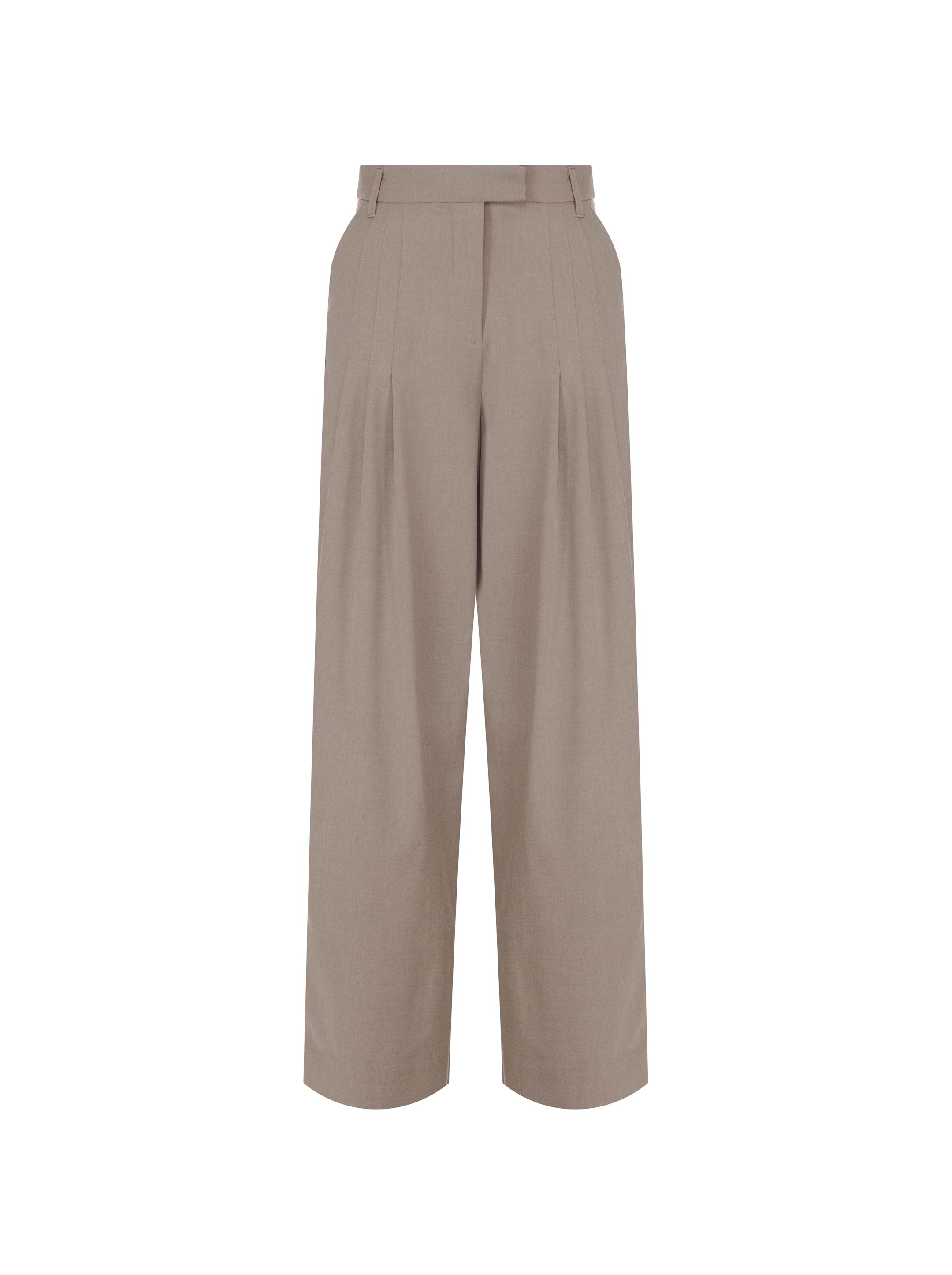 専用duduvava様POSTELEGANT/ Wool Twill Easy Dolce&Gabbana women's Pressed-creased wide leg pants - buy