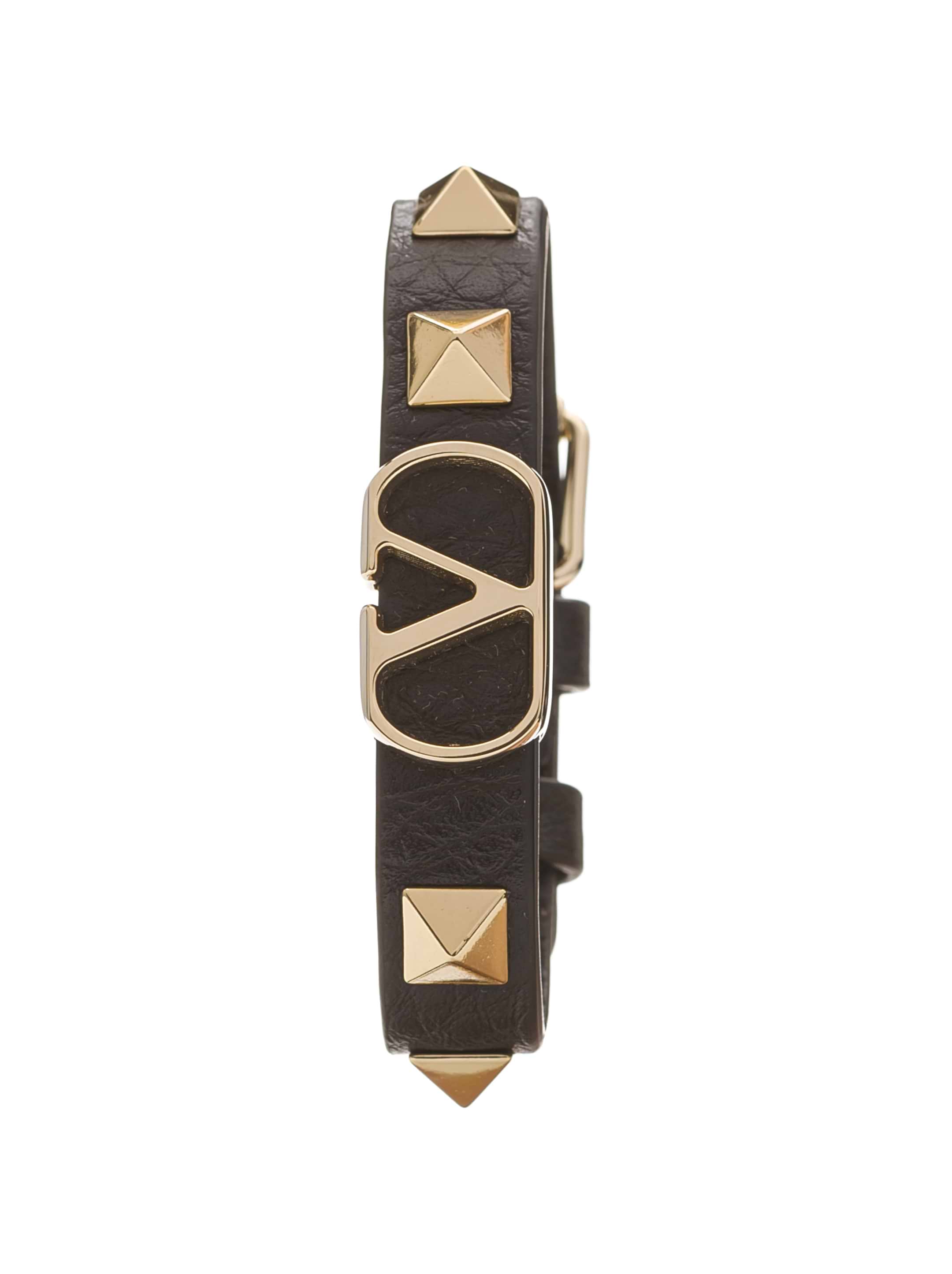 Rockstud leather bracelet Valentino Garavani for women - buy