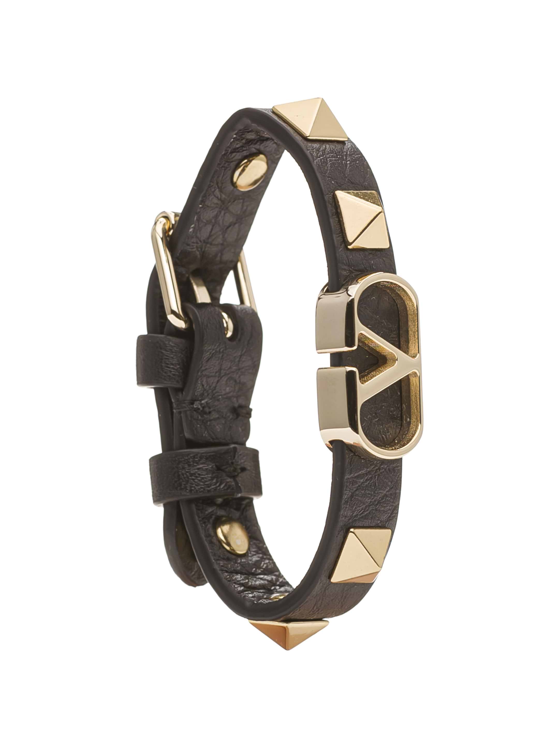 Rockstud leather bracelet Valentino Garavani for women - buy
