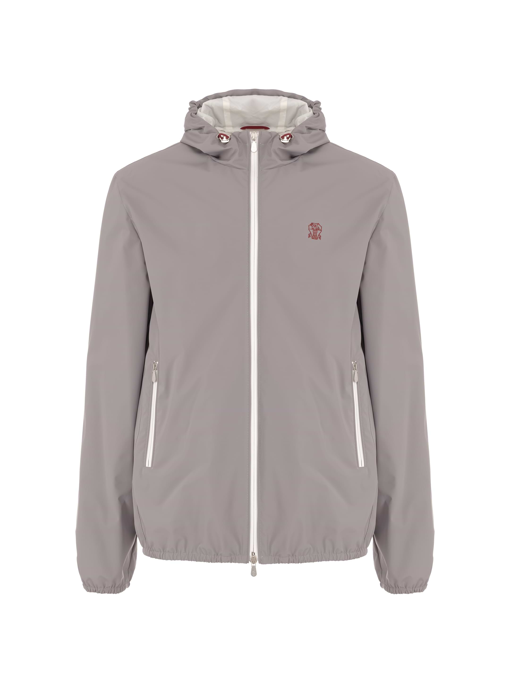 Brunello Cucinelli men's Logo windbreaker - buy for 1452700