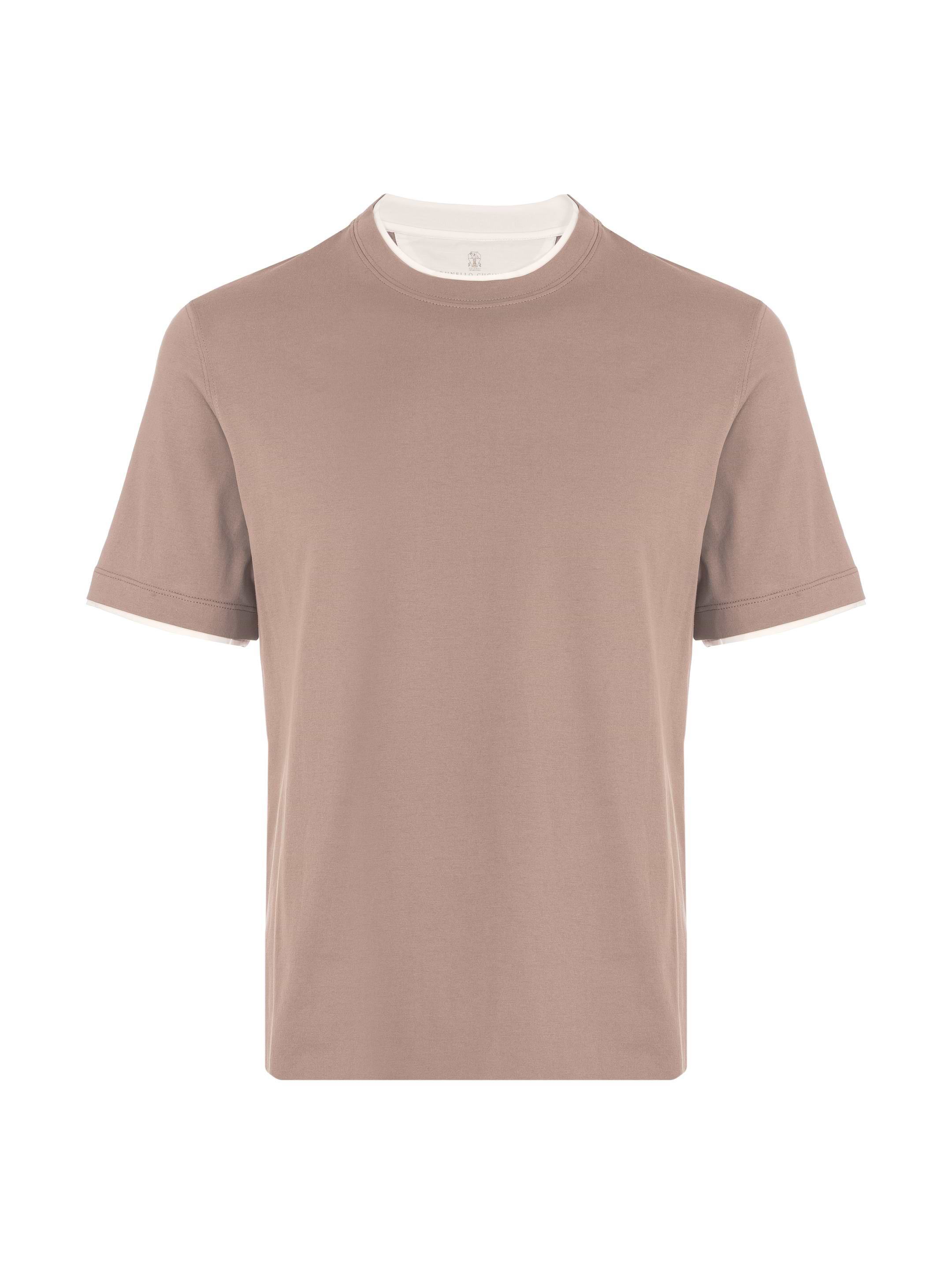 Tシャツ・カットソー BRUNELLO CUCINELLI BEIGE COTTON T-SHIRT Brunello Cucinelli slogan-print Cotton T-shirt | Green