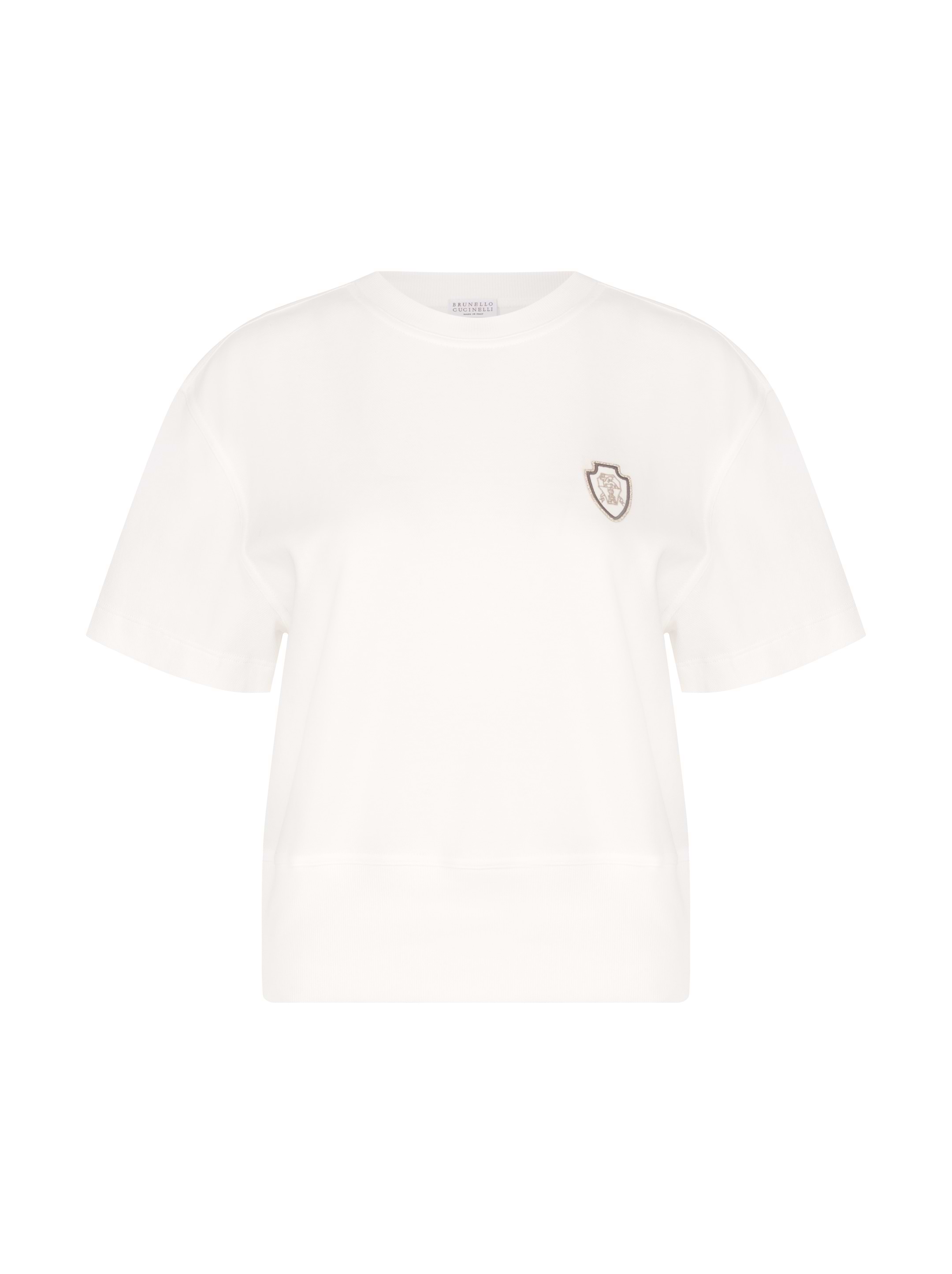 Tシャツ・カットソー BRUNELLO CUCINELLI SS25 Logo T-shirt (M0B137444G C7220) Brunello Cucinelli Short Sleeve Logo T-shirt Light Grey at