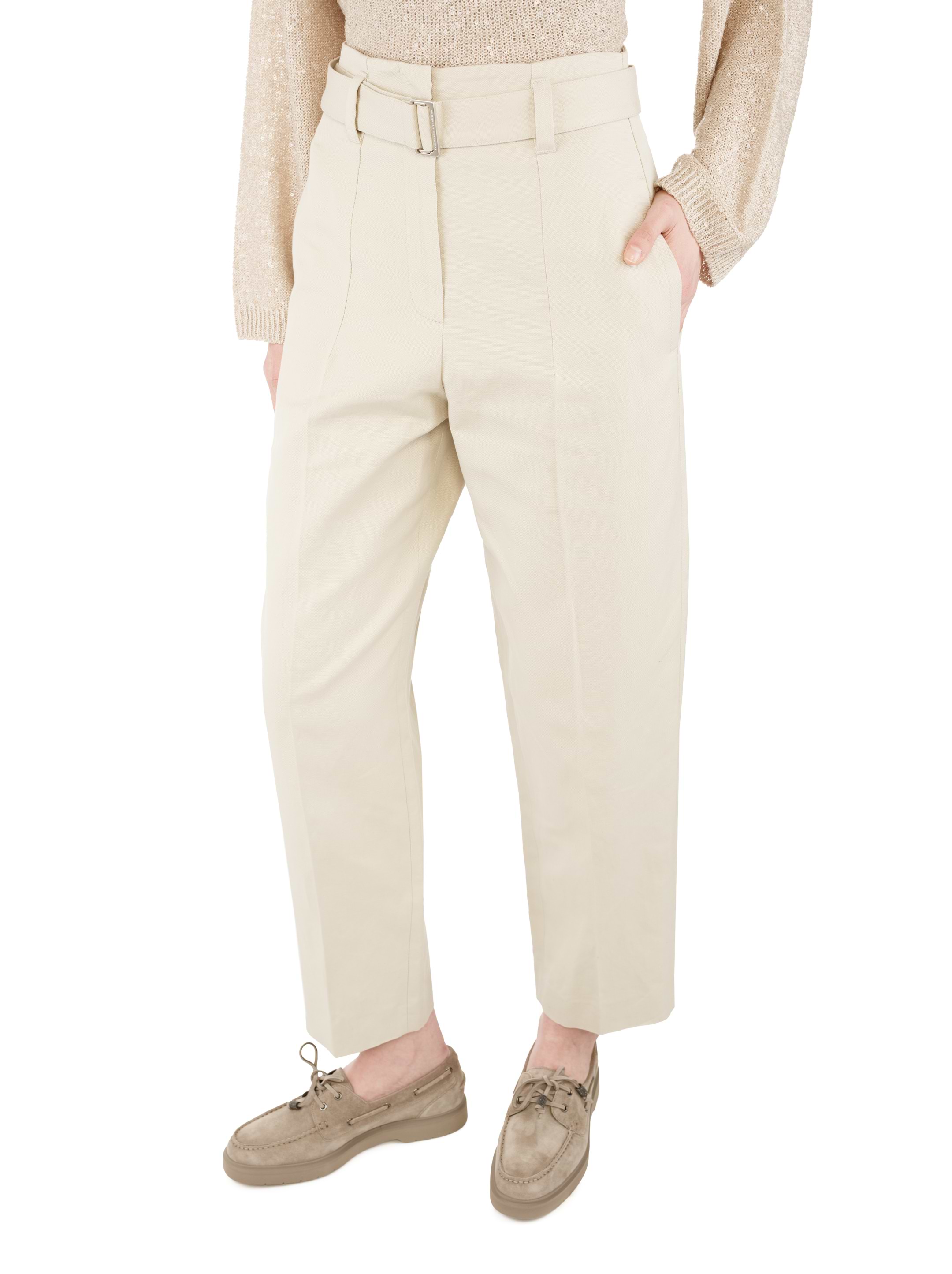 Brunello Cucinelli women's Cotton straight leg pants - buy