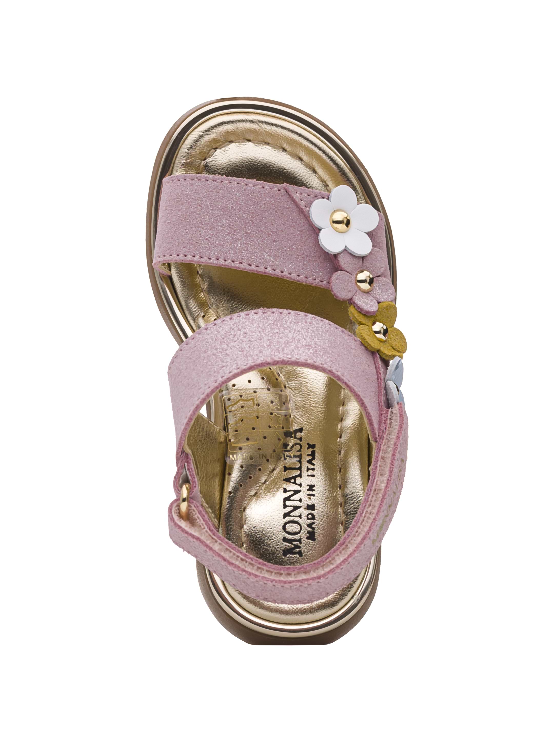 Monnalisa kids' Glossy logo sandals - buy for 62900 KZT in