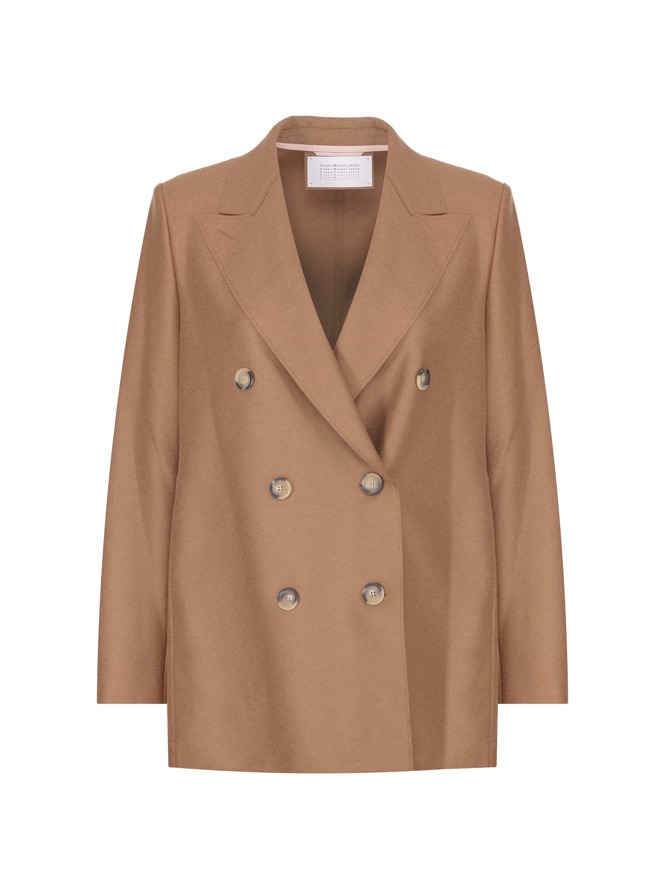 ボトムスその他 Harris Wharf London Ivory Double-Breasted Blazer Harris Wharf London Women Boyfriend Blazer Shoulder Pads