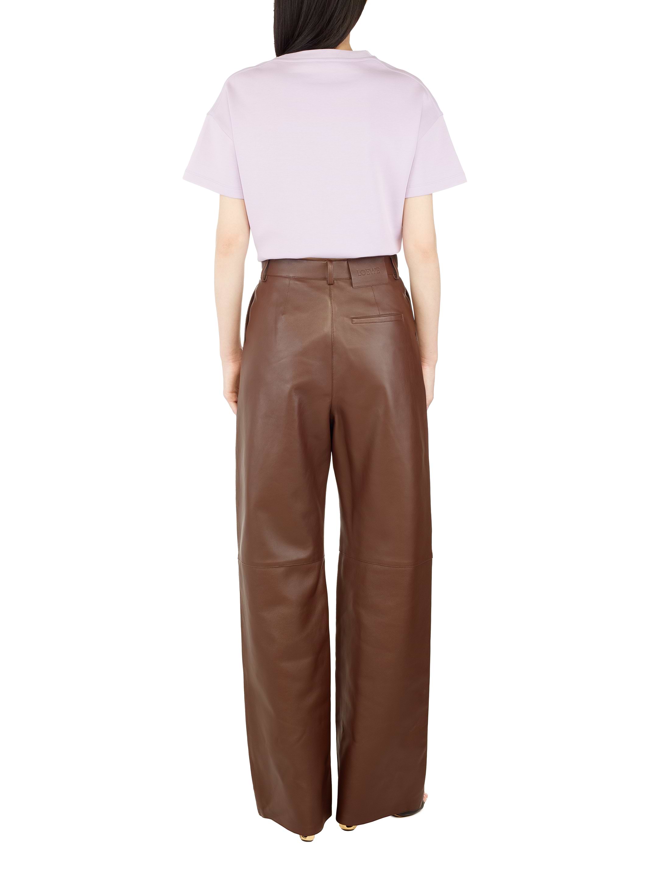 【25SS NEW】LOEWE_women / ウール プリーツ入りバレルパンツ ツイル バレルパンツ