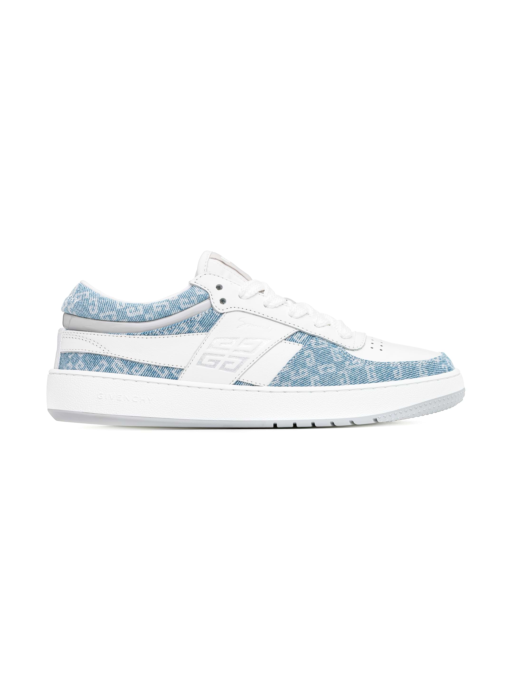スニーカー GIVENCHY 'Lace Up' sneakers Blue BE004CE2BZ G Move sneakers in mixed leathers and monogram 72 denim in