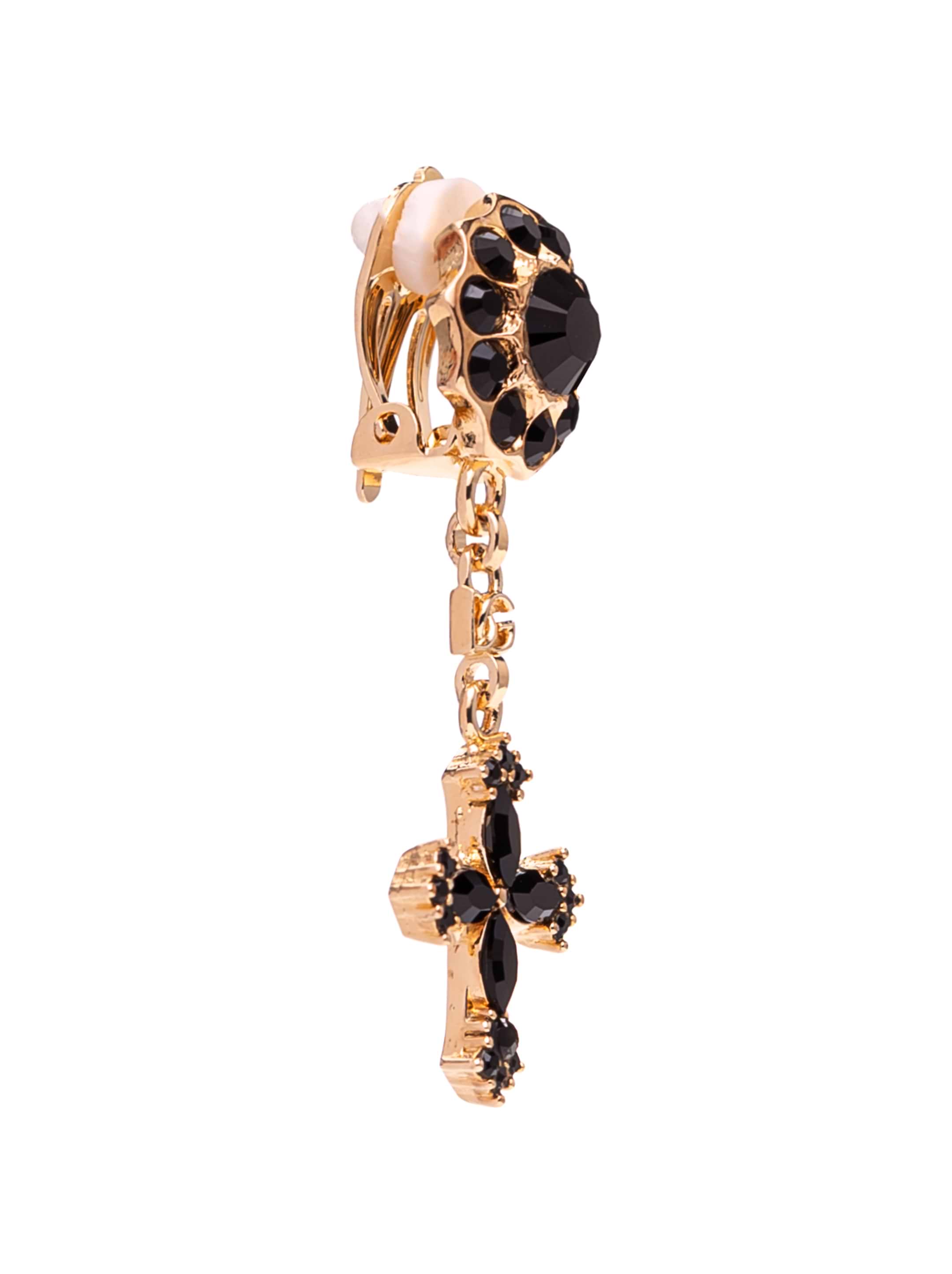 イヤリング Dolce & Gabbana WEO2N1.W1111 Earrings Earrings with DG logo and pearl in Gold for Women