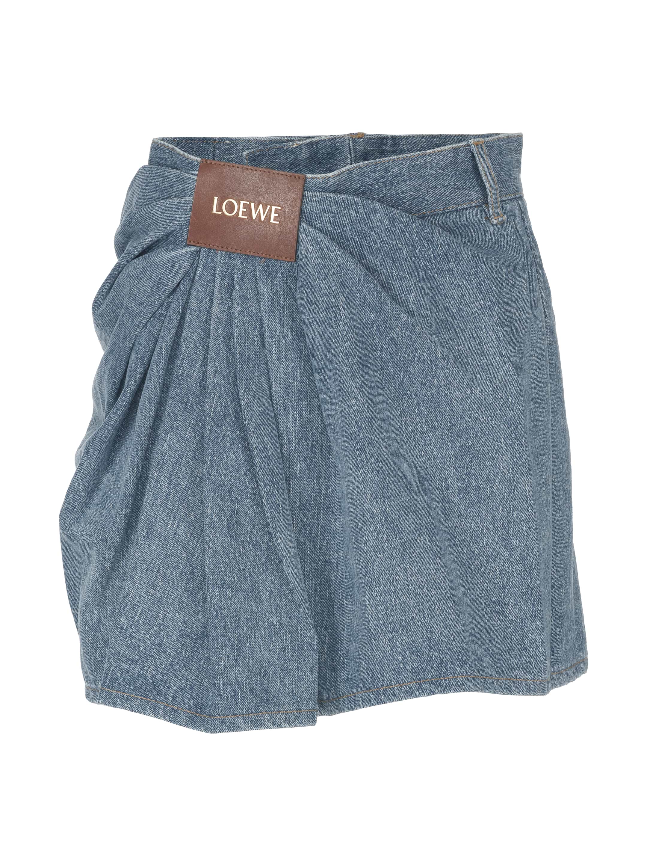 【関税&送料込】Loewe Skirt Denim skirt with logo Loewe for women - buy in the official