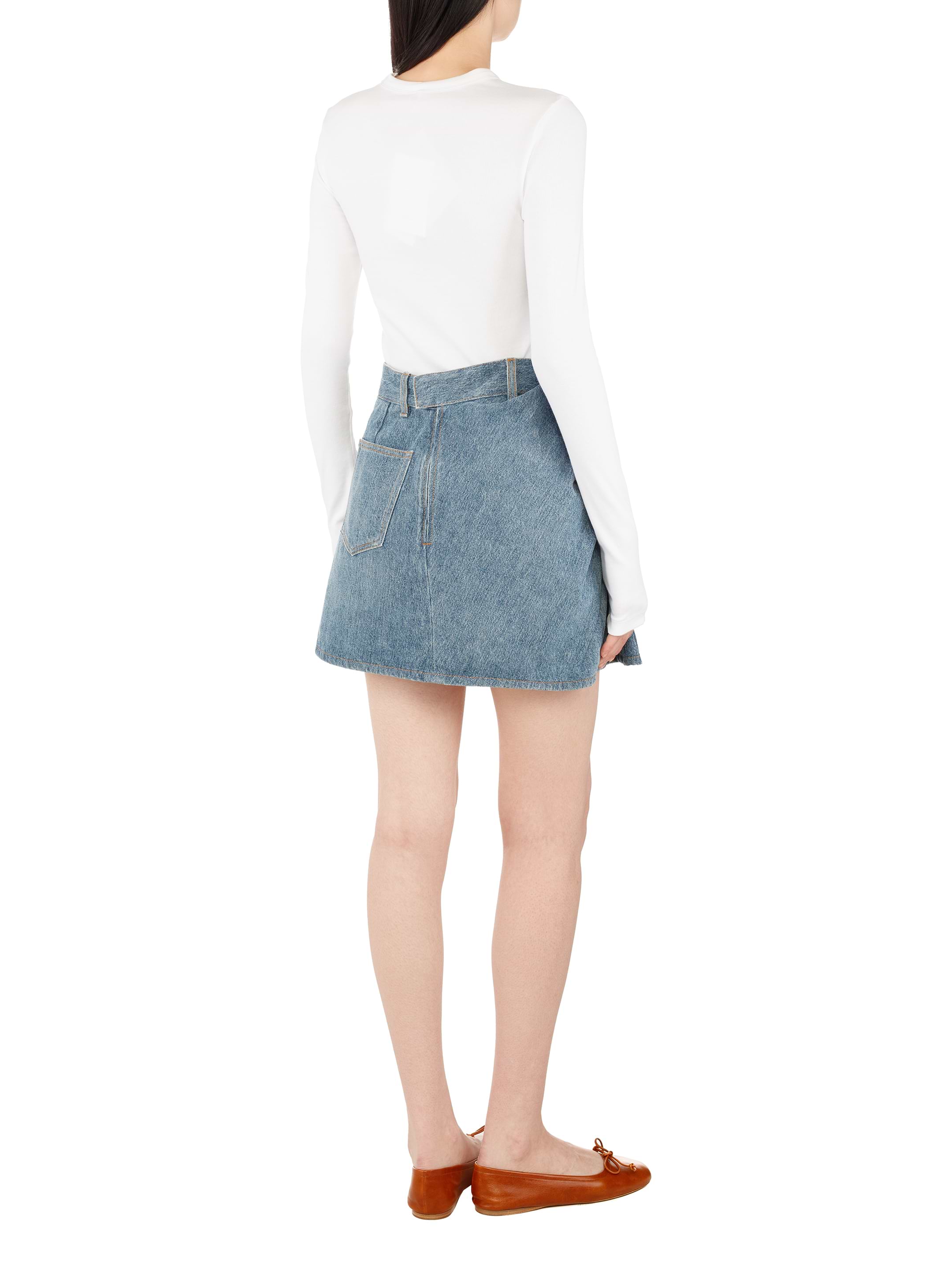 【関税&送料込】Loewe Skirt ラップ スカート（コットン） ベージュ - LOEWE