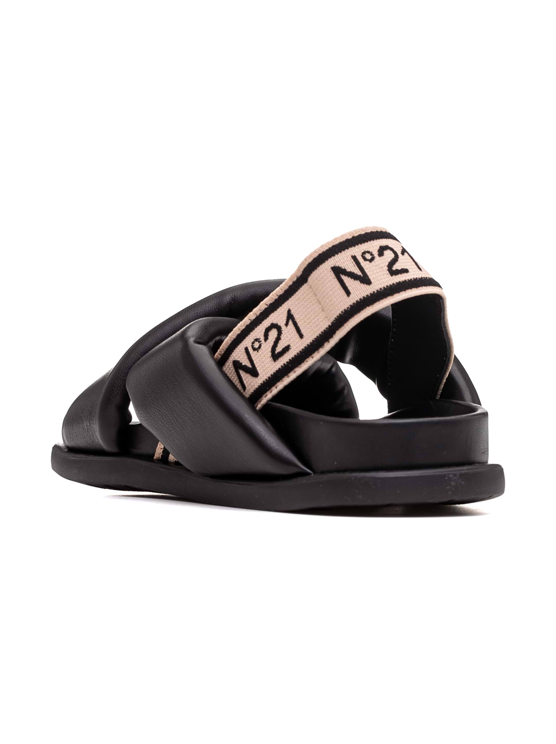 N°21 kids' Logo leather sandals - buy for 103320 KZT in the