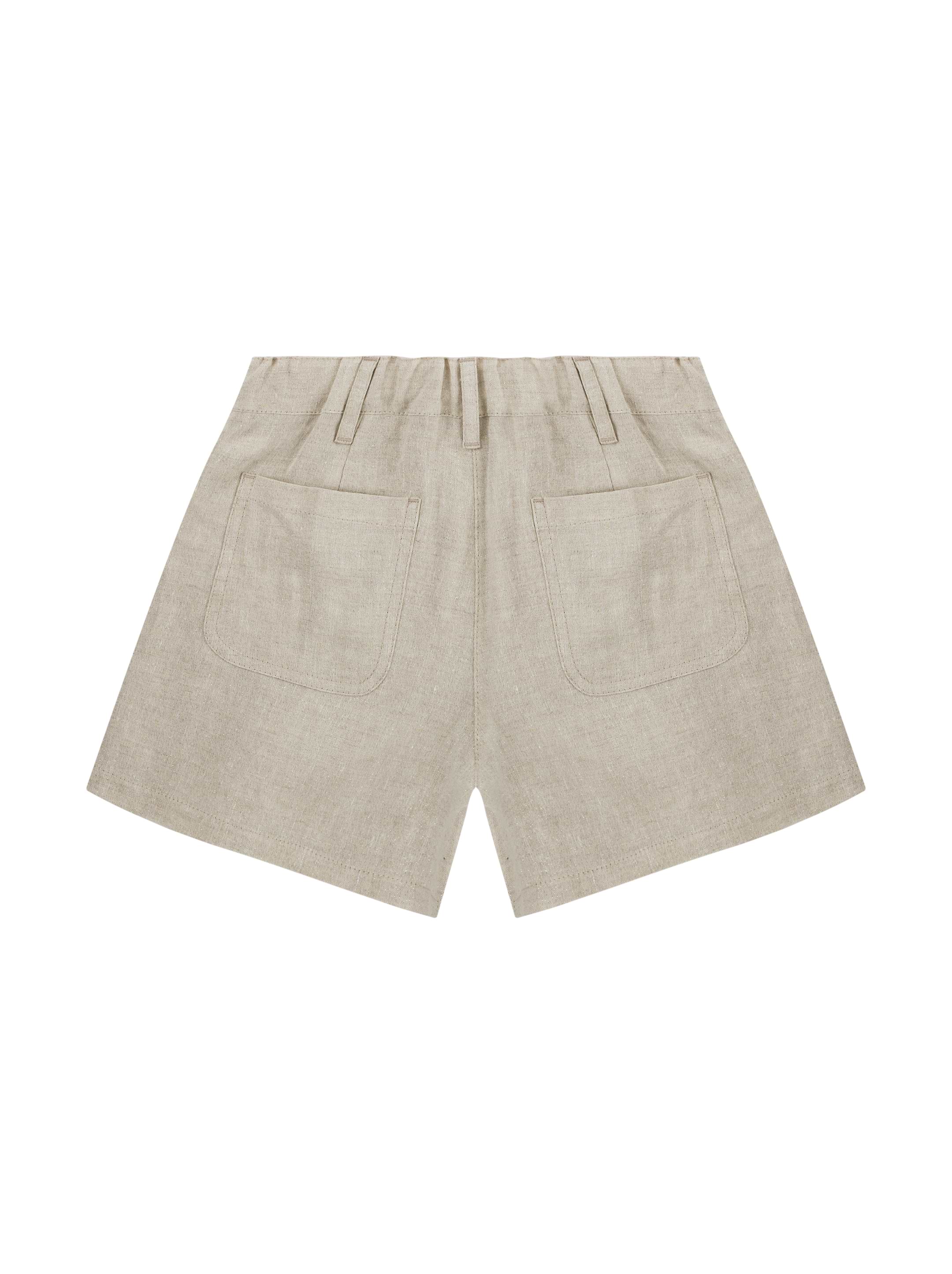 Brunello Cucinelli kids' Lurex linen shorts - buy for 185080