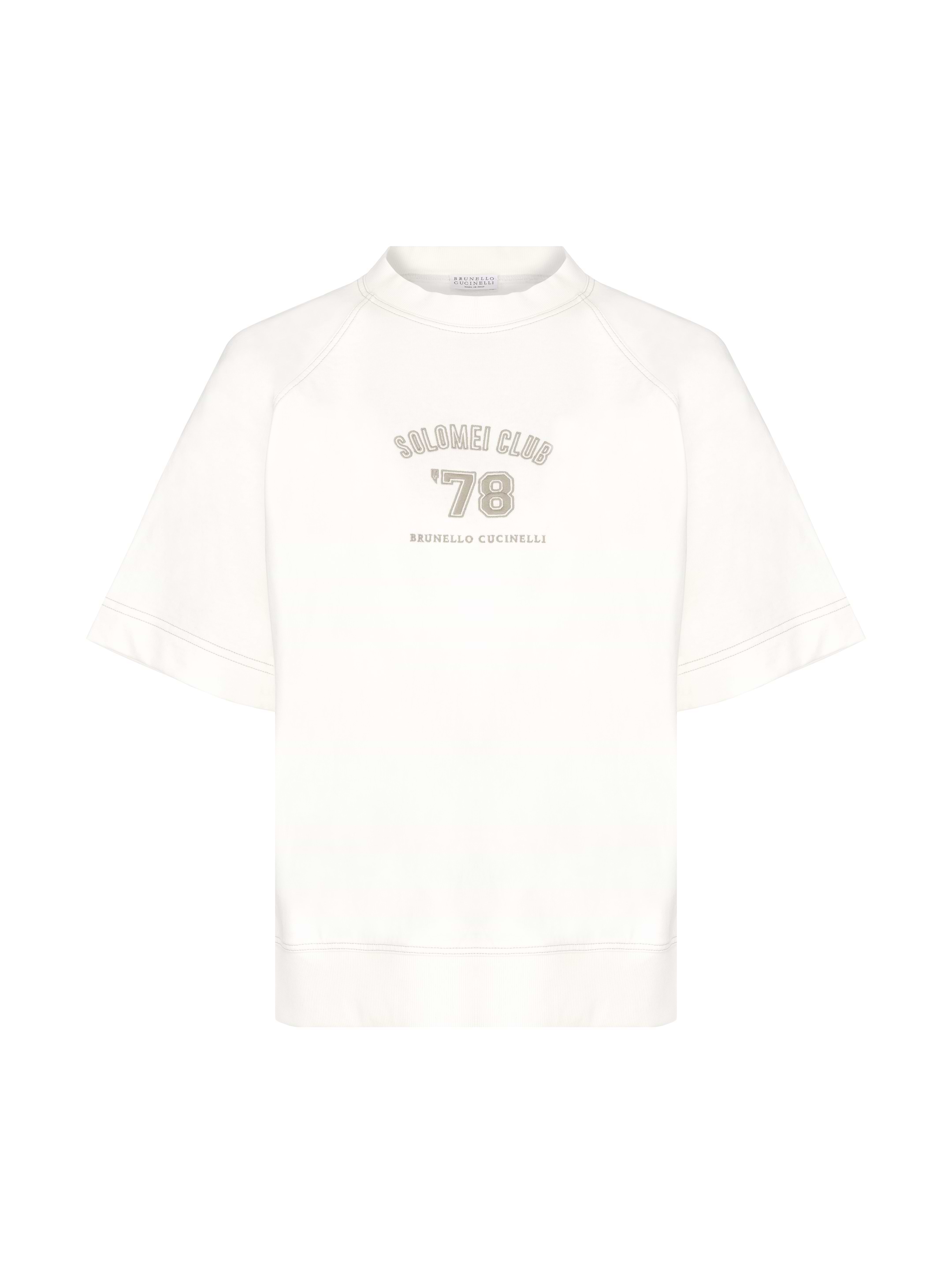 Tシャツ・カットソー BRUNELLO CUCINELLI Women Tunic Tops M0T18BD222 096 159 WHITE Brunello Cucinelli women's Logo cotton t-shirt - buy for