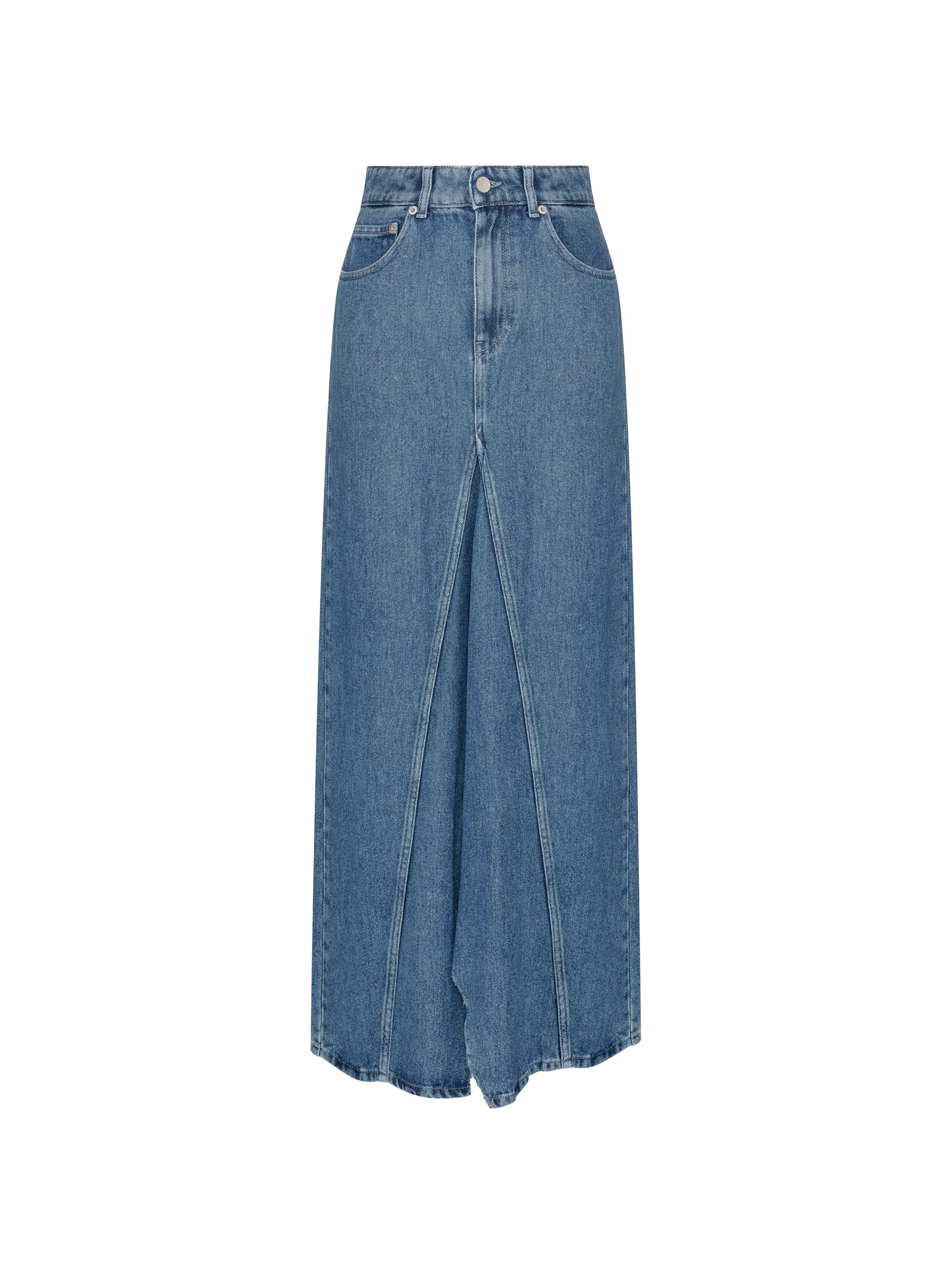Denim skirt with logo Erika Cavallini for women - buy in the
