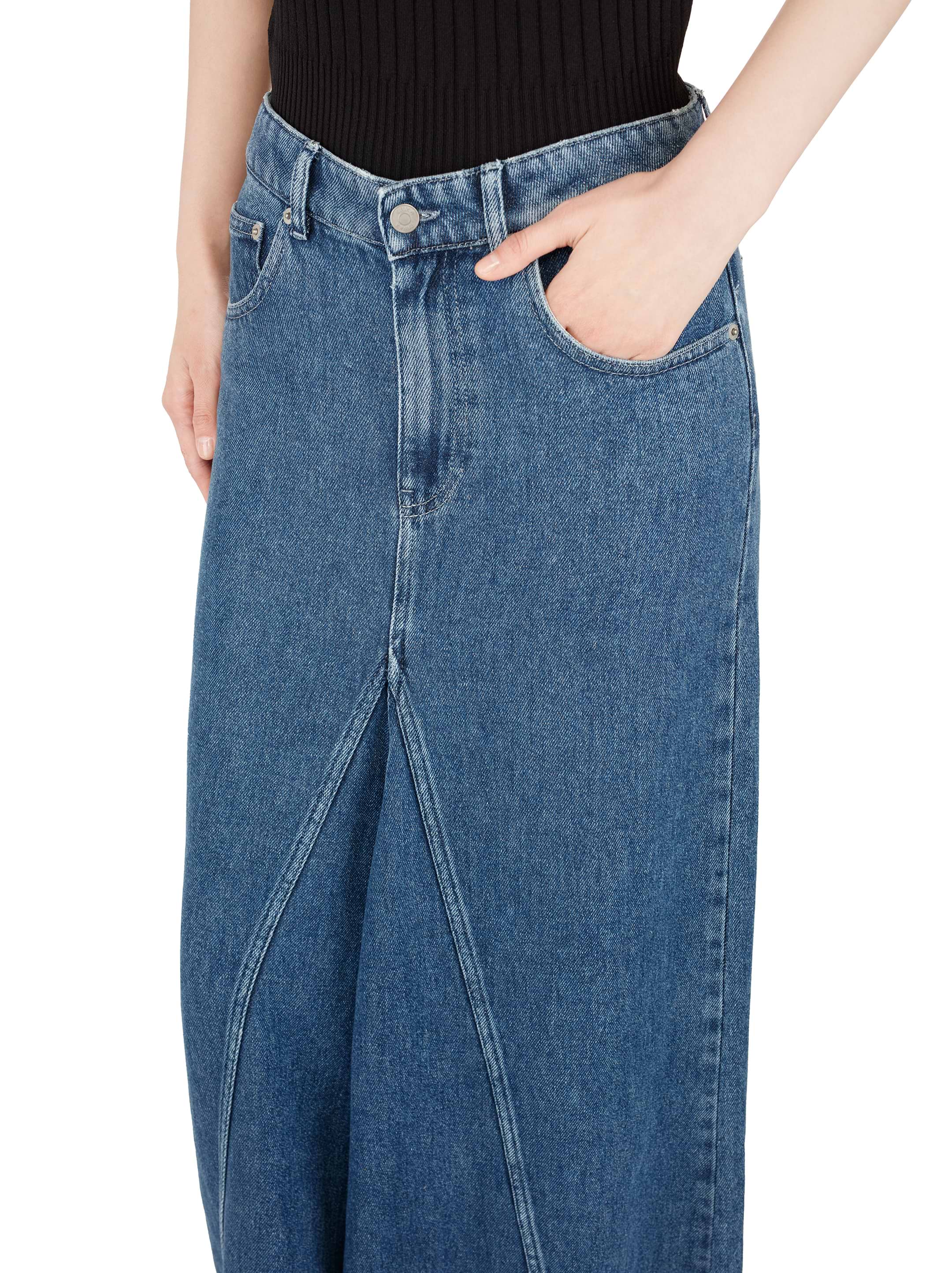 スカート ERIKA CAVALLINI FW25 KNIT MIDI SKIRT (Y5WC88 Y690) Erika Cavallini knitted bouclé skirt