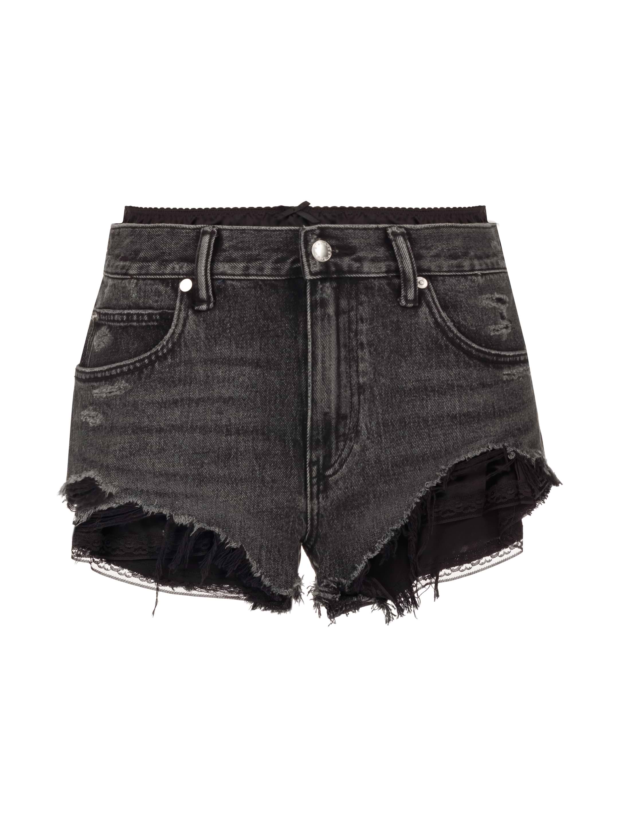 Alexander Wang Denim women's Logo layered shorts - buy for