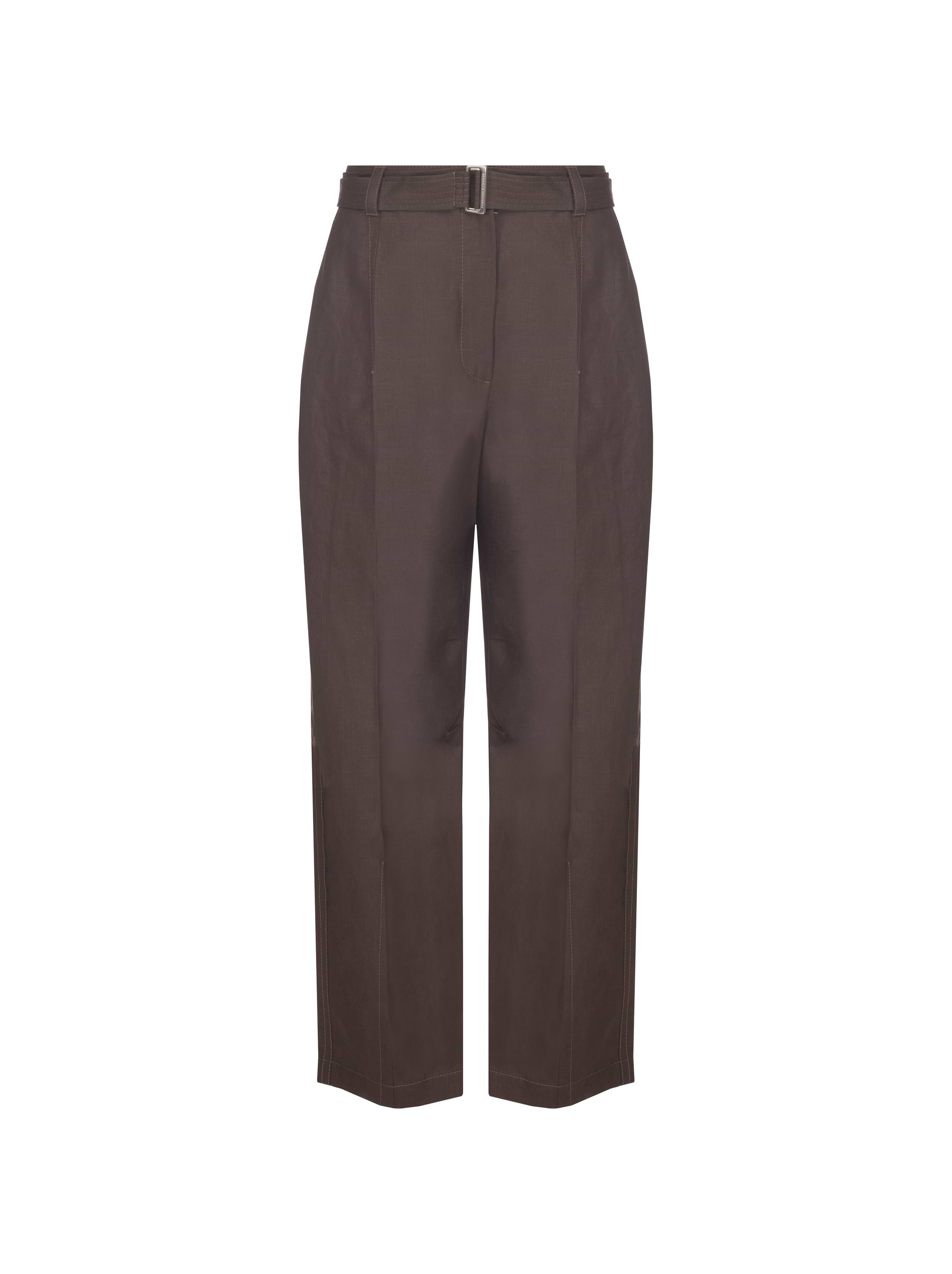 パンツ Brunello Cucinelli Straight-Leg Linen Trousers With Elastic Linen straight pants in beige - Brunello Cucinelli | Mytheresa