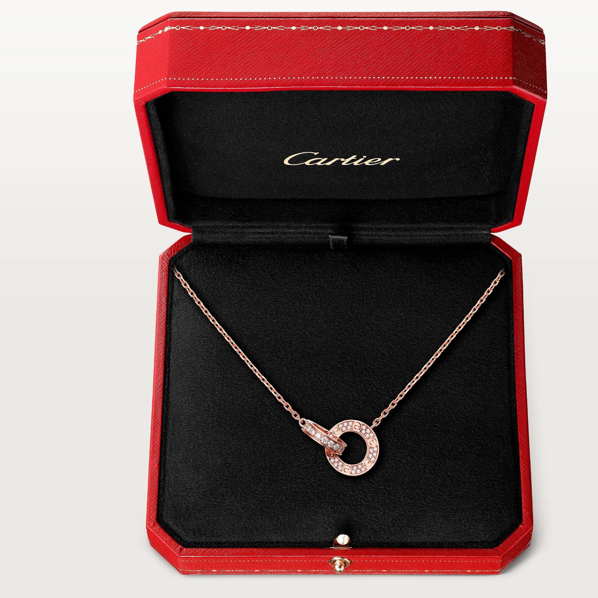 Cartier 国内買付 LOVE NECKLACE Cartier baby love Necklace Pink Gold Au750 K18 P0021972 | eBay