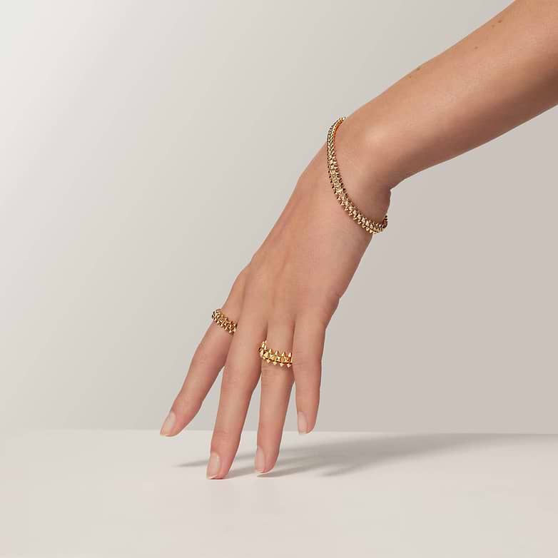 Yellow Gold Clash De Cartier Ring Medium Model Clash De Cartier