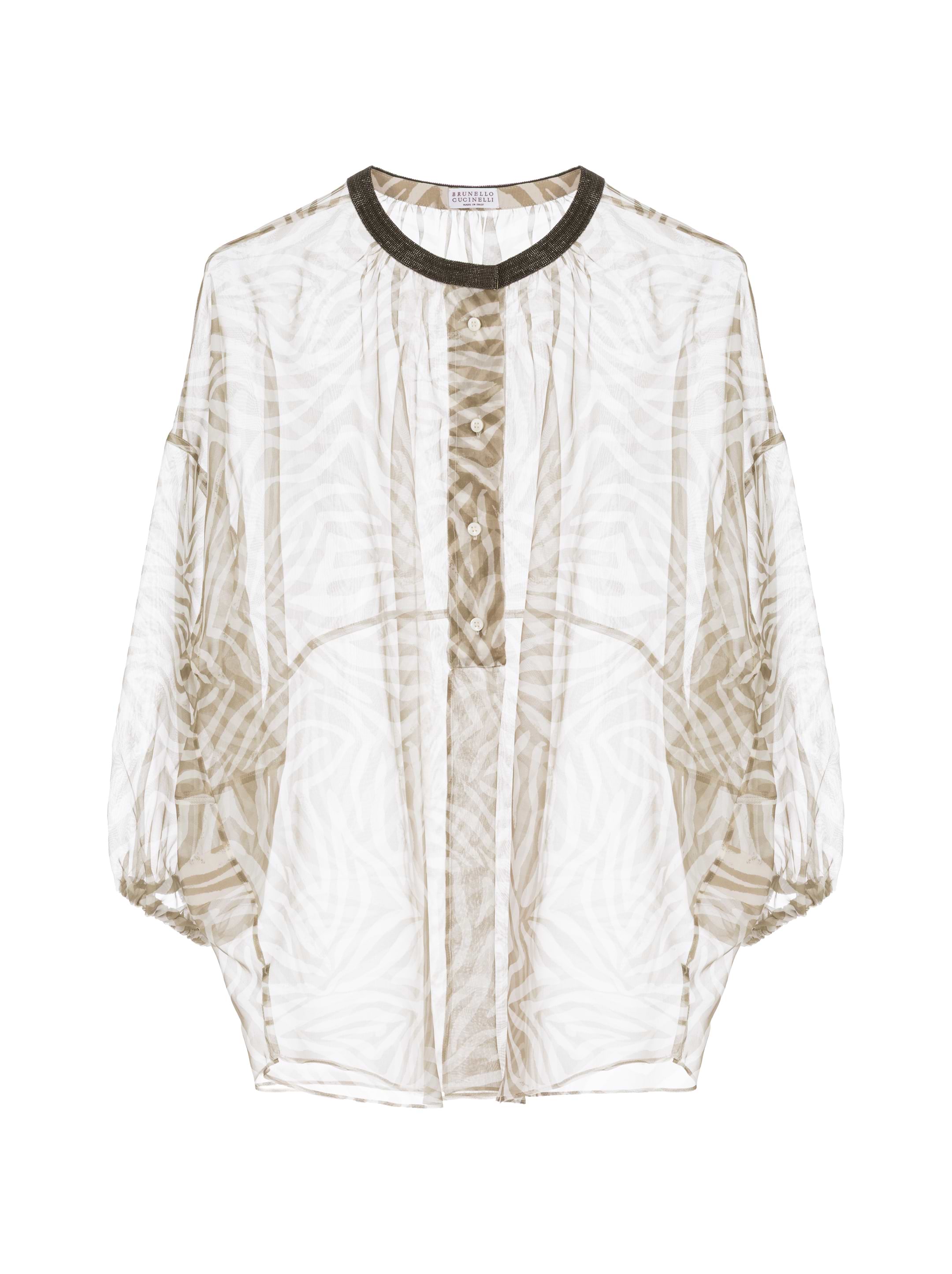 Brunello Cucinelli women's Silk blouse with print - buy for