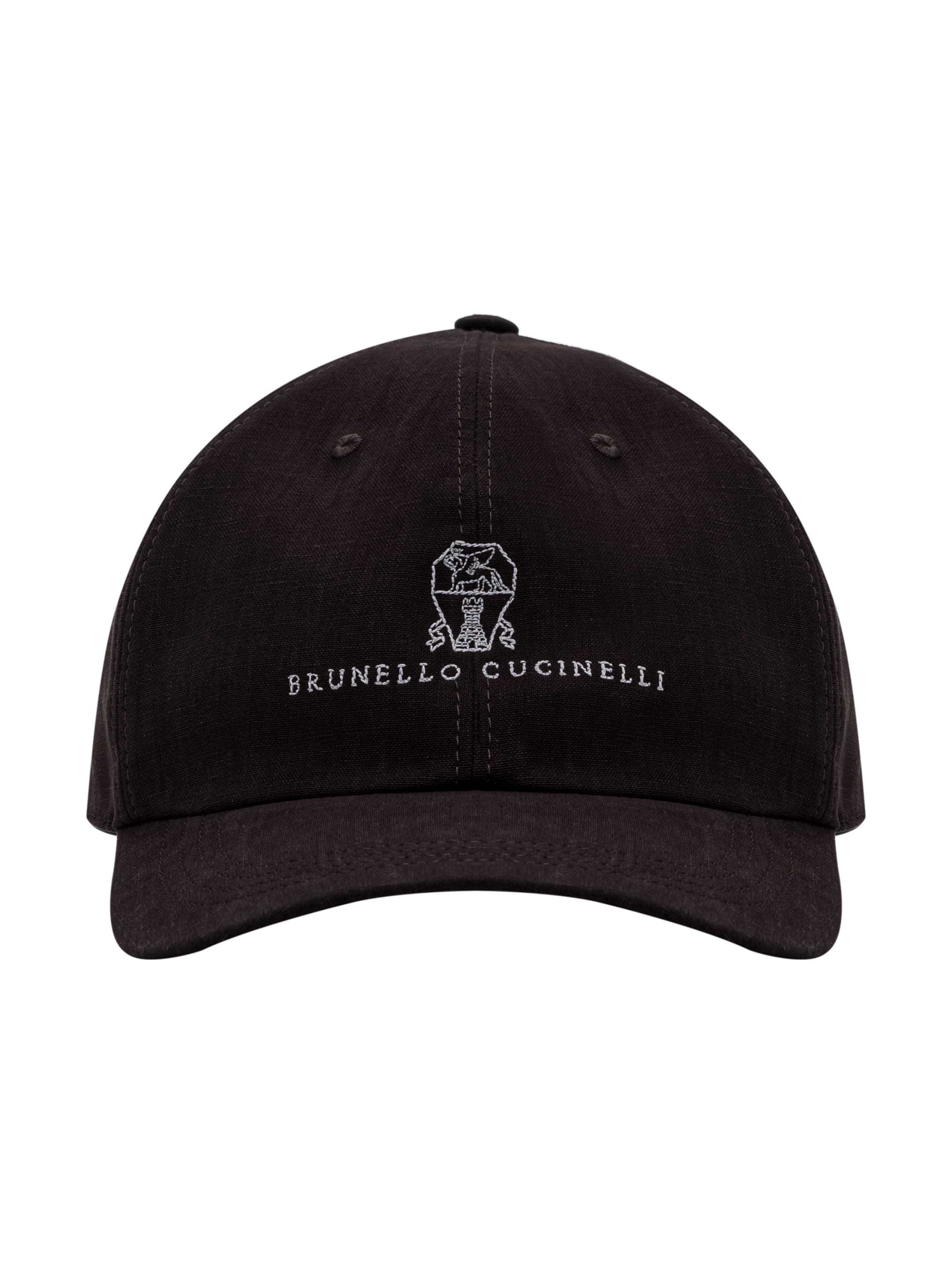 Brunello Cucinelli men's Logo linen cap - buy for 299500 KZT