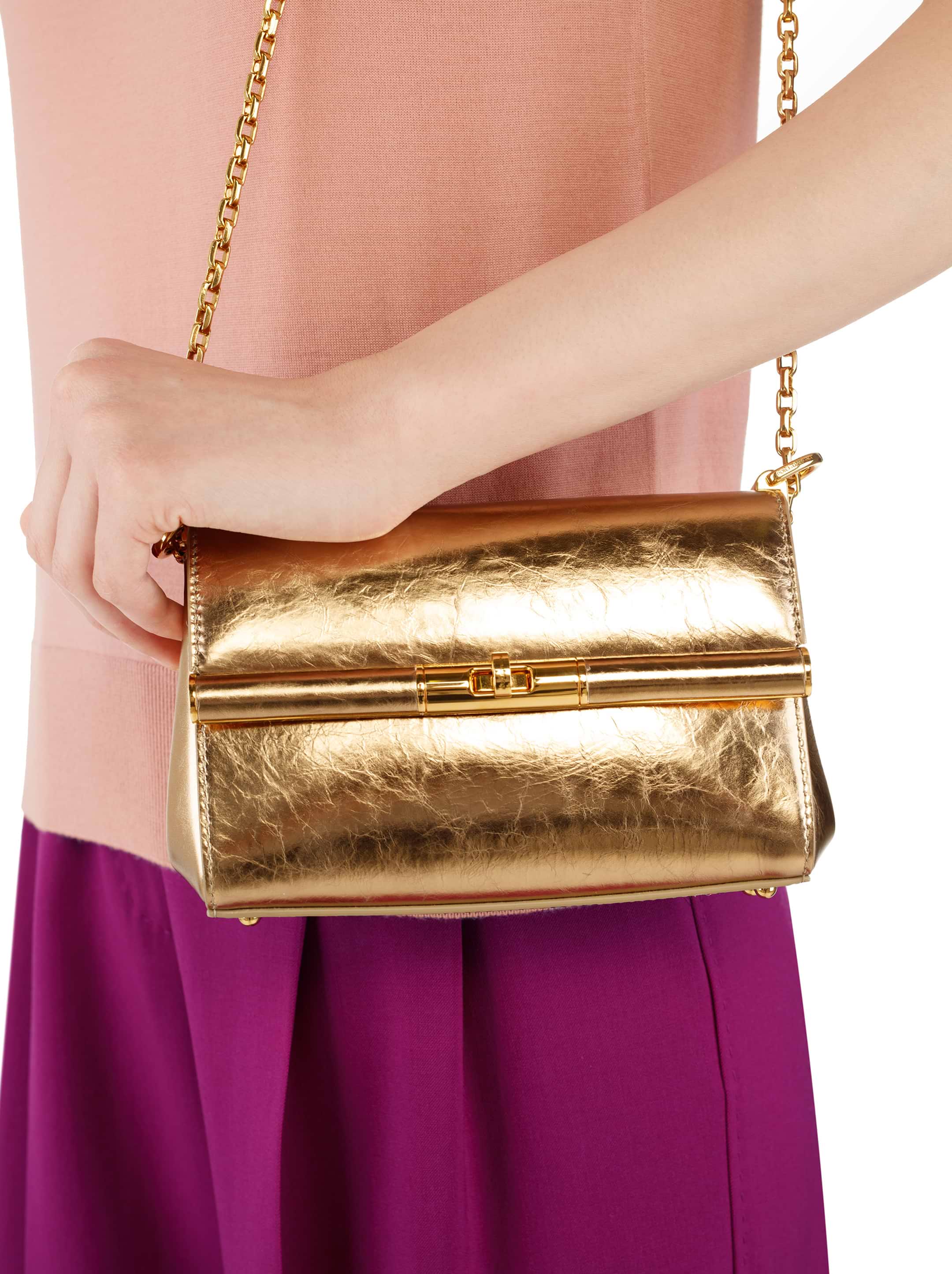 バッグ・カバンその他 DOLCE & GABBANA Woman Mini bag Lilac BB7800B7321 8I481 Dolce & Gabbana Miss Sicily girl bag in patent leather