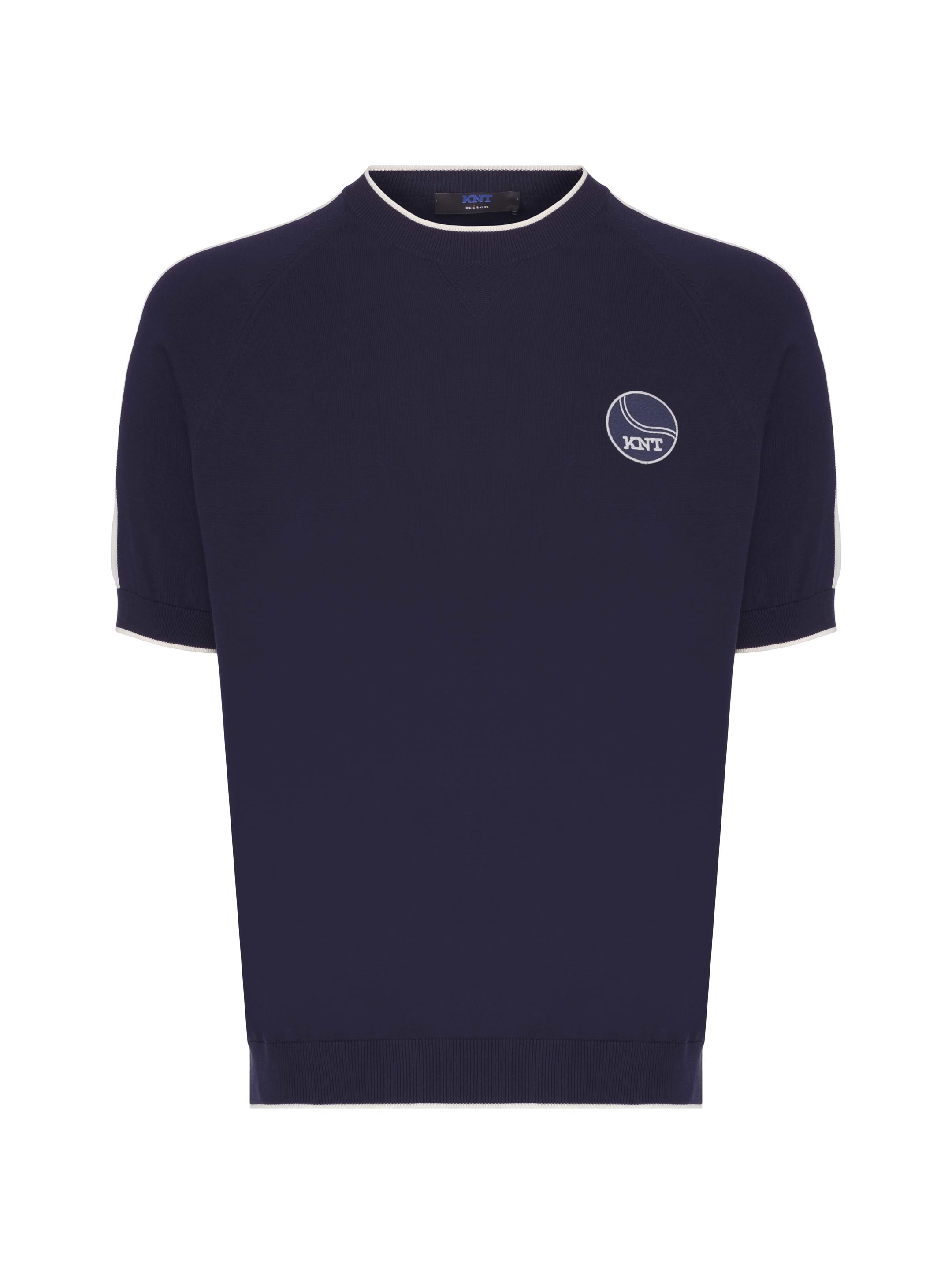 Logo cotton t-shirt Kiton for men - buy in the official