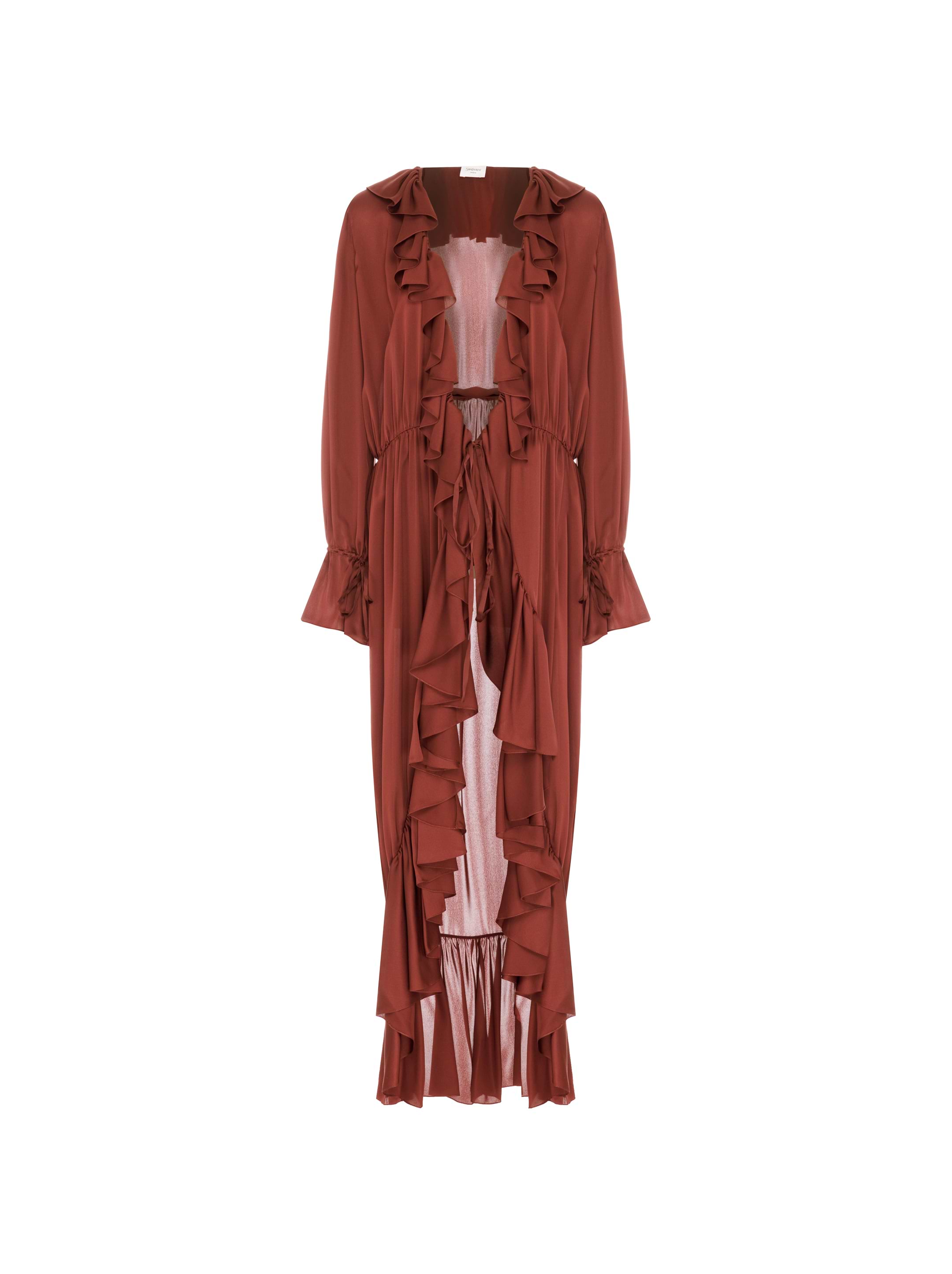【関税込み】saint laurent FLOUNCE DRESS Saint Laurent Halter Neck Maxi Dress in Noir | FWRD