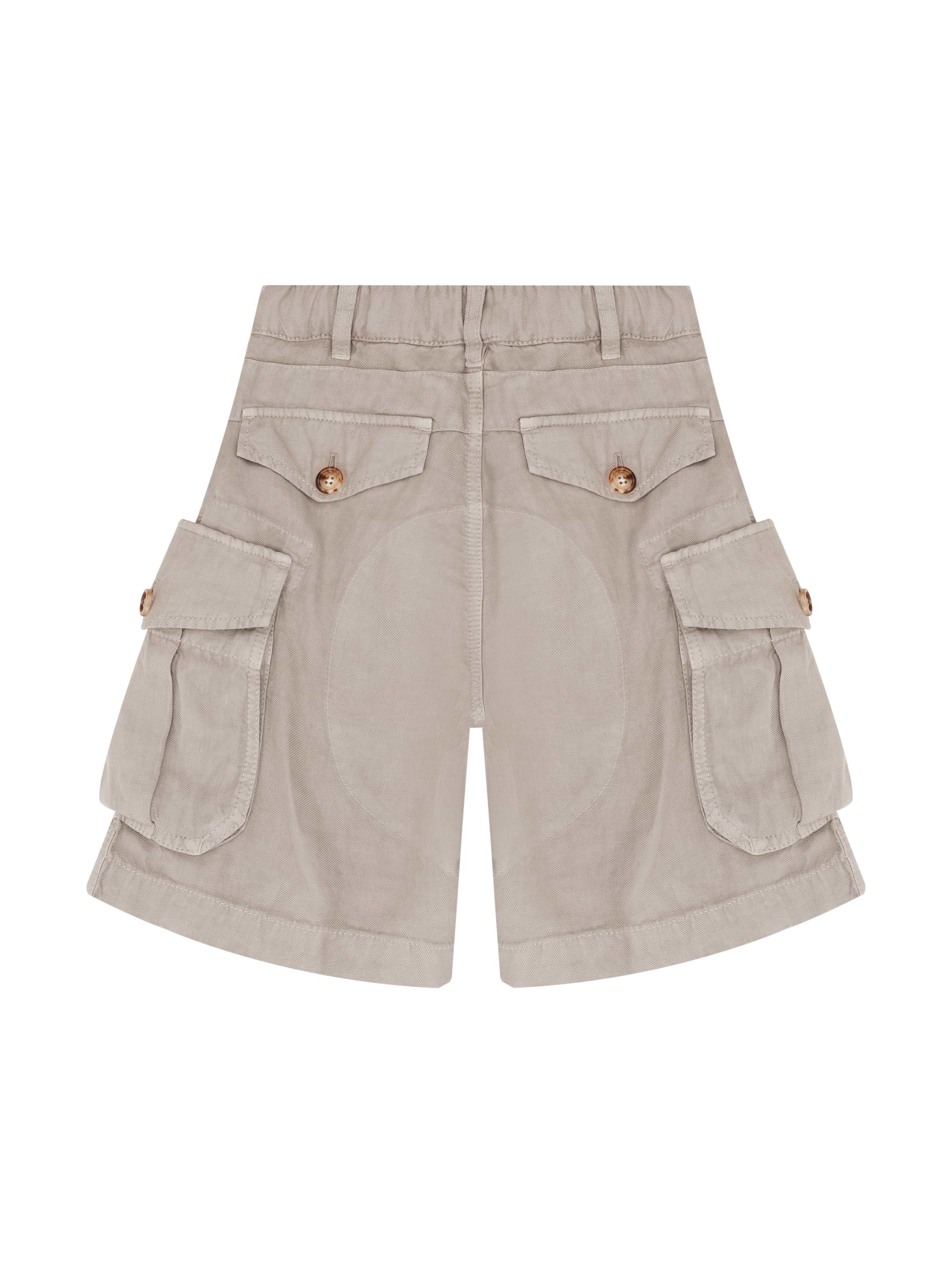【BAON】[unisex] Pobelly Banding Cargo Bermuda Pants sundek_shorts_cargo_in_tessuto