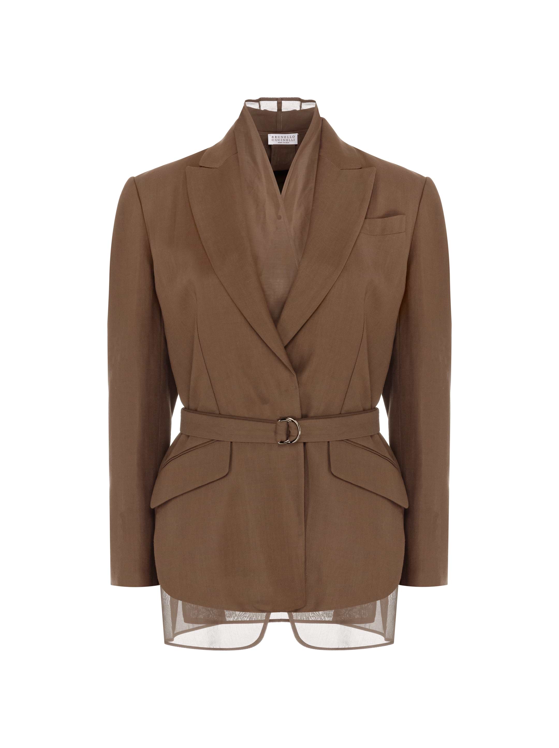 Brunello Cucinelli women's Double-breasted blazer with monil