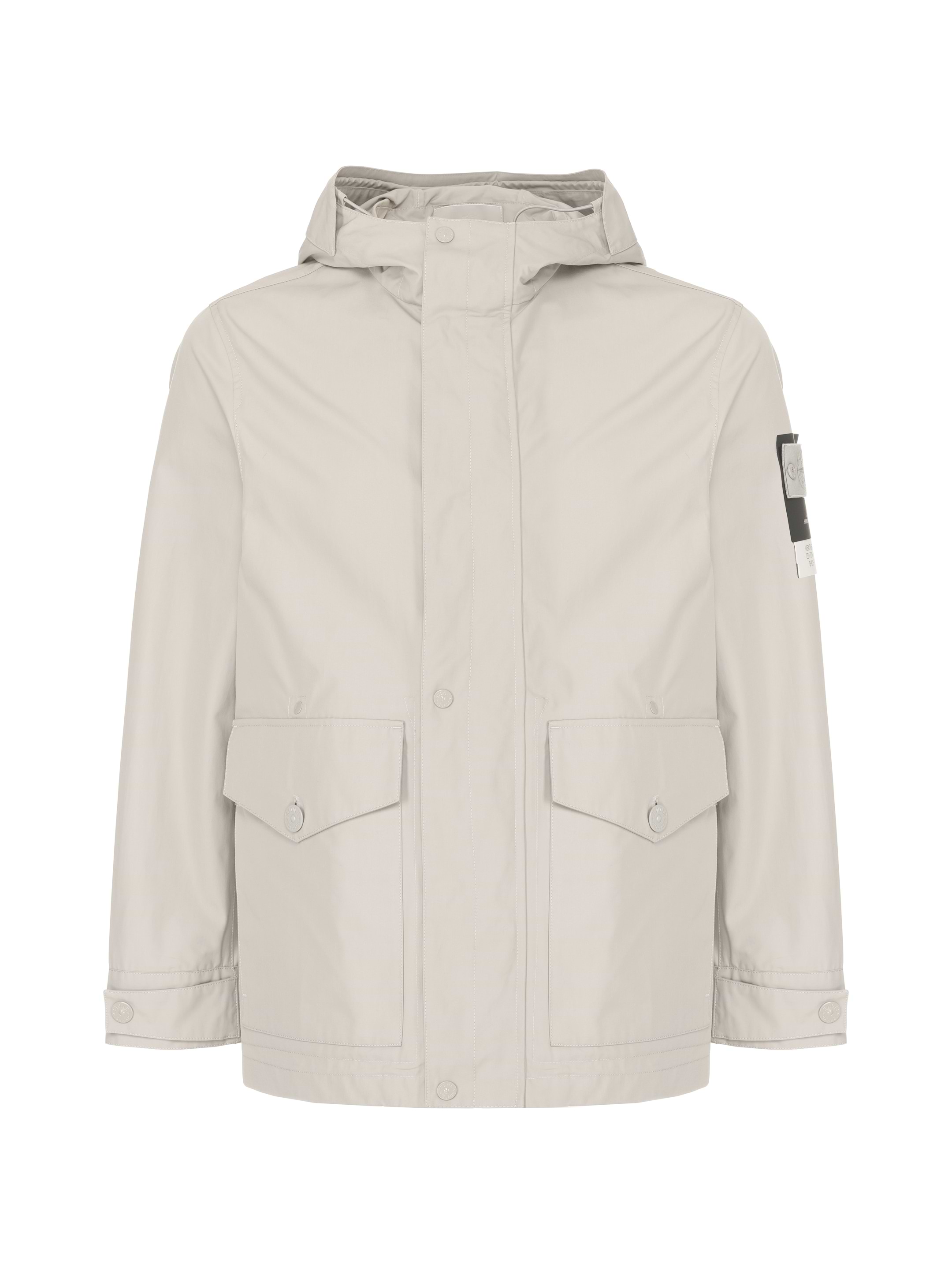 パーカー・フーディ STONE IVORY PARKA IN COTTON Stone Island men's Cotton parka with logo - buy for 528540