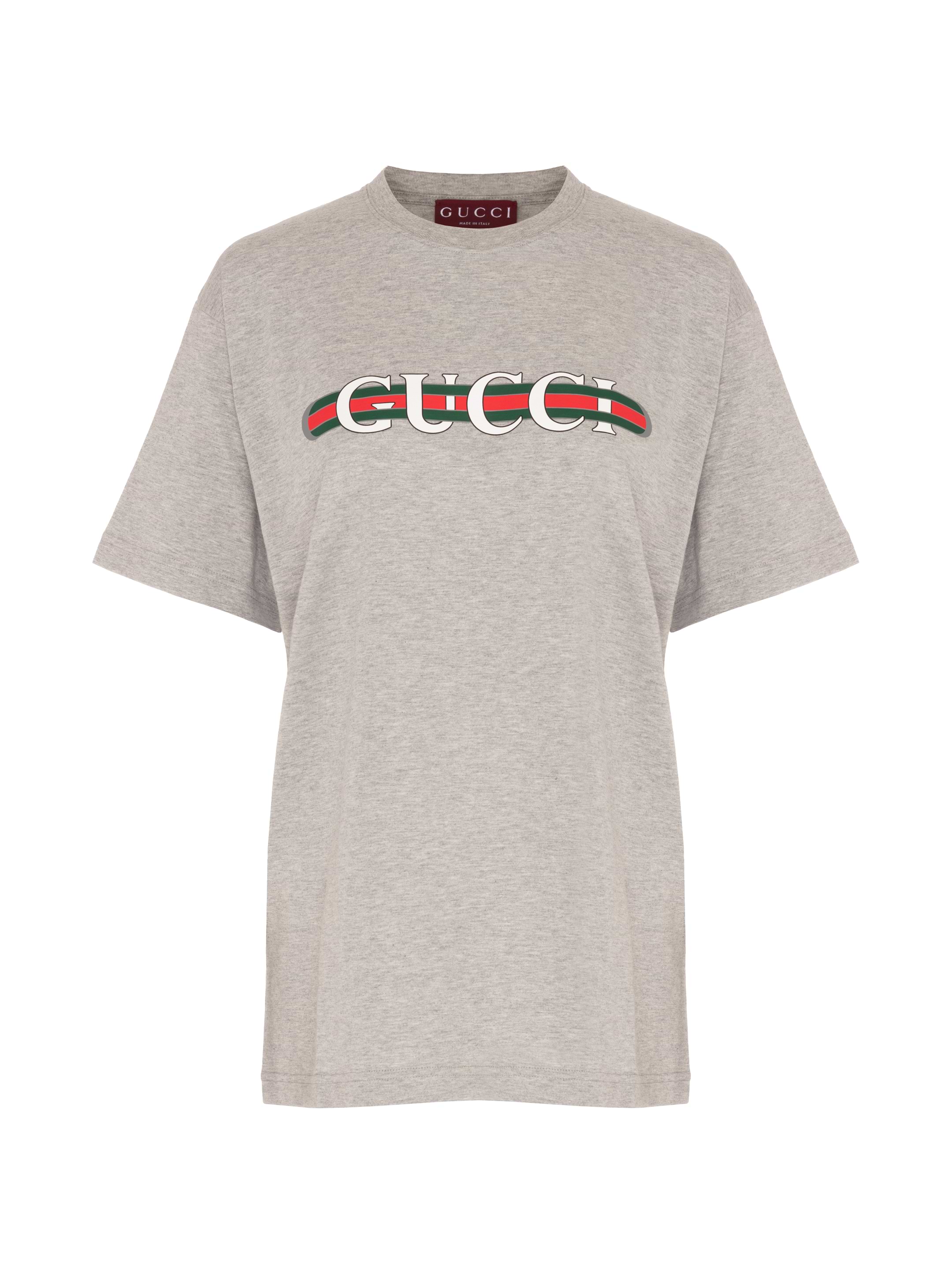 GUCCITシャツ GUCCI プリント コットンジャージー Tシャツホワイト | GUCCI公式
