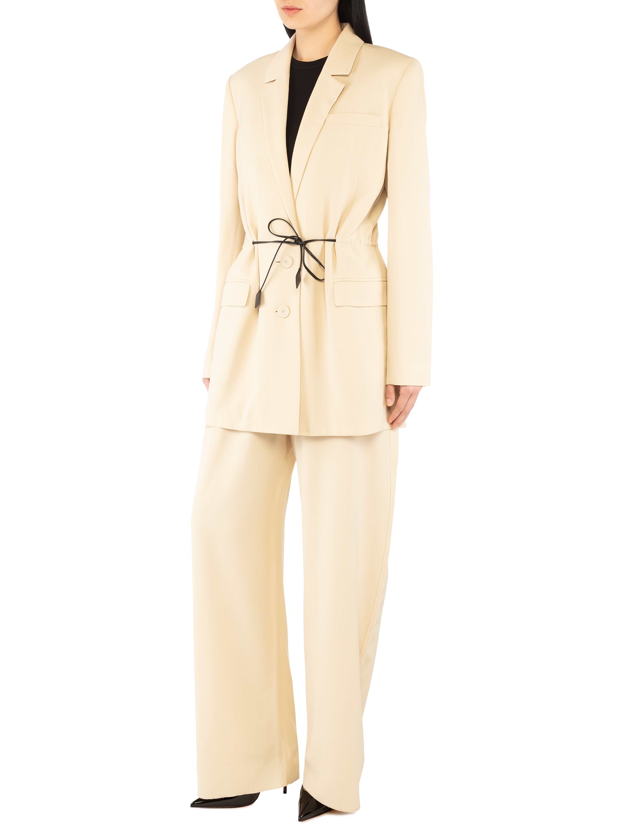 Satin twill single breasted jacket ベージュ Satin twill single breasted jacket – Riu