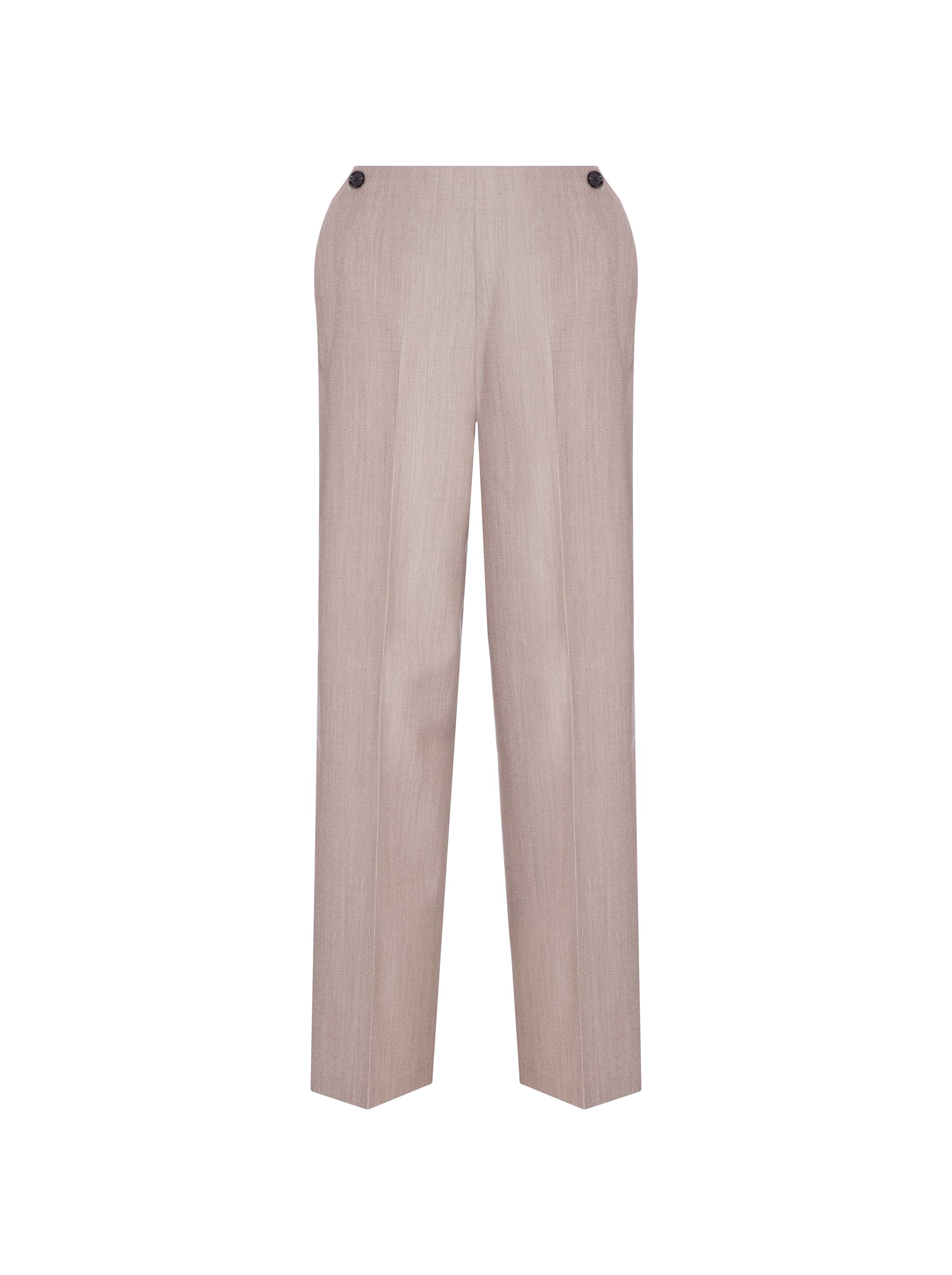 パンツ AMI PARIS BEIGE VISCOSE BLEND WIDE-LEG PANT Designer Pants for Women | AMI PARIS US
