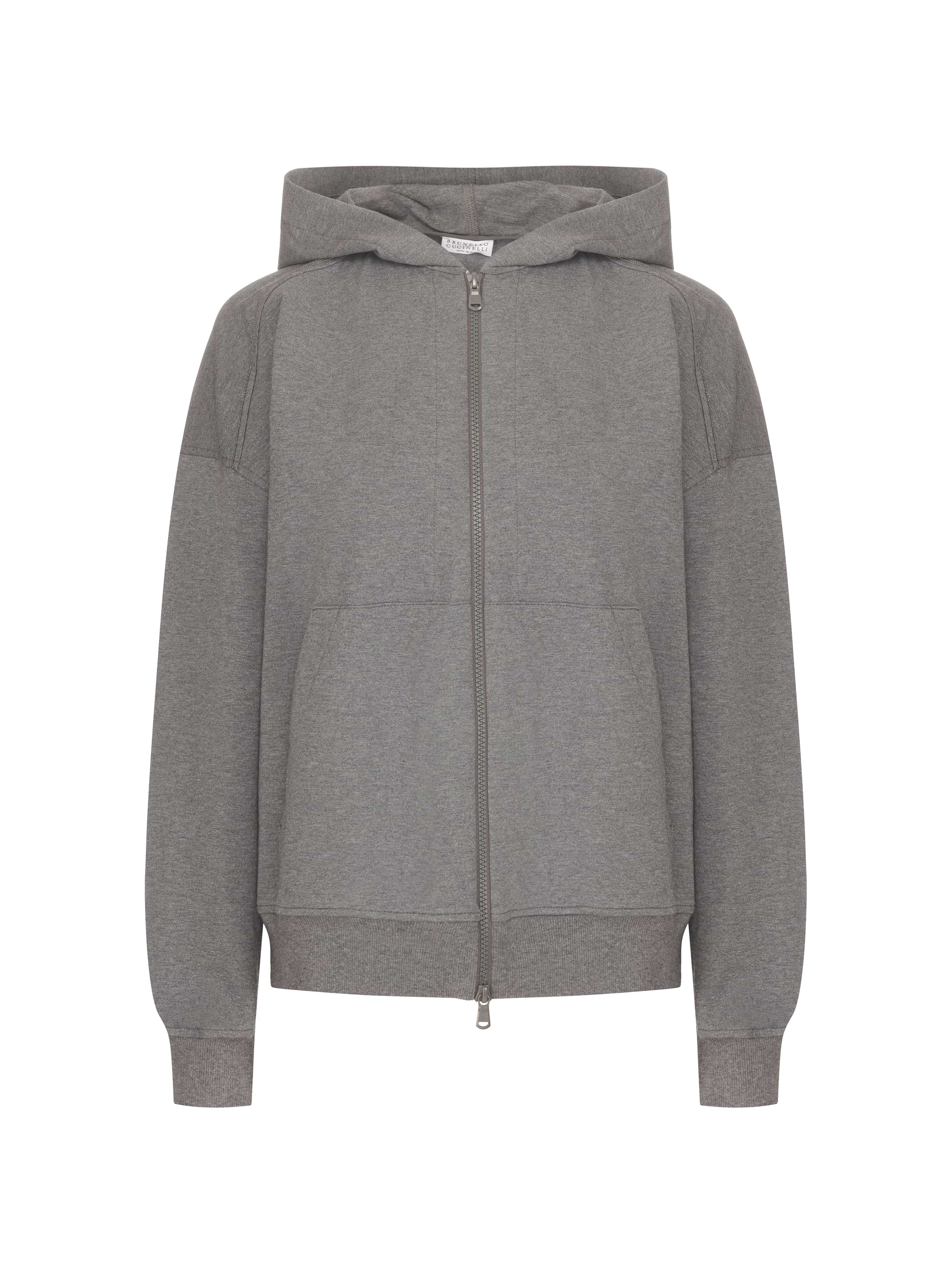 Brunello Cucinelli women's Track jacket wih monil chain