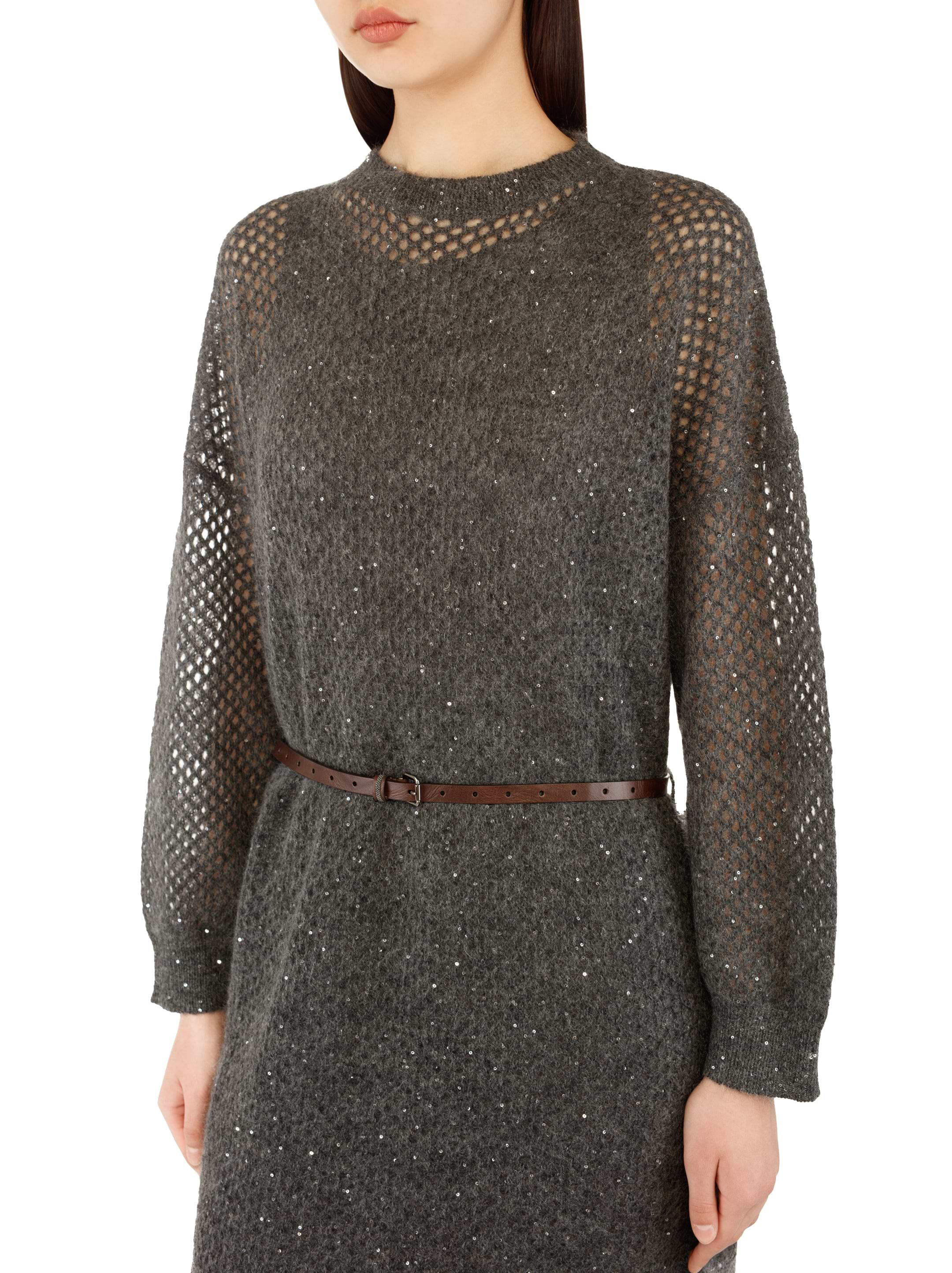 Brunello Cucinelli women's Knitted dress with monil chain