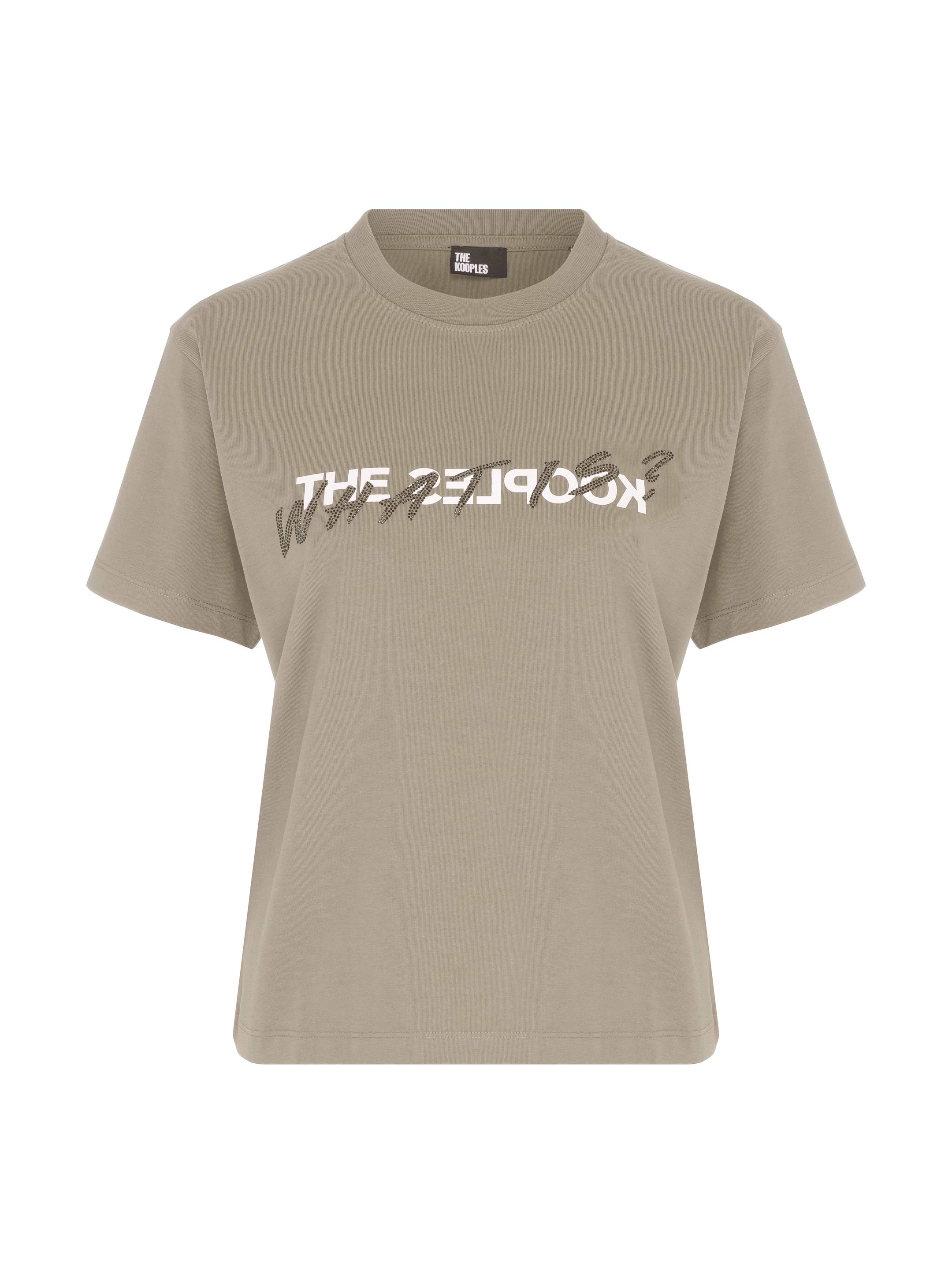 Kooples Print Tee Shirt The Koople THE KOOPLES Black Men's T-shirt