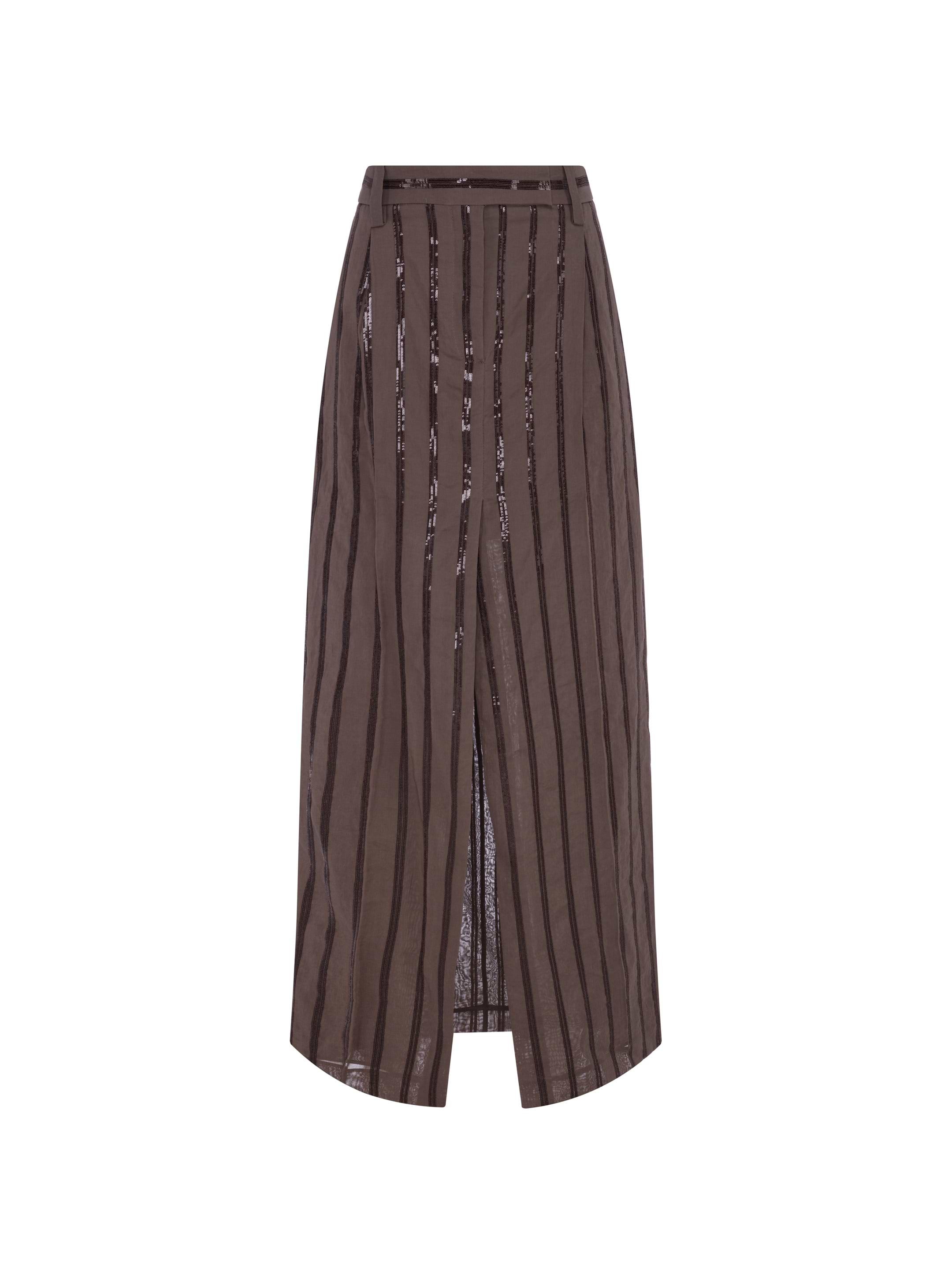 Brunello Cucinelli women's Cotton skirt with sequin - buy