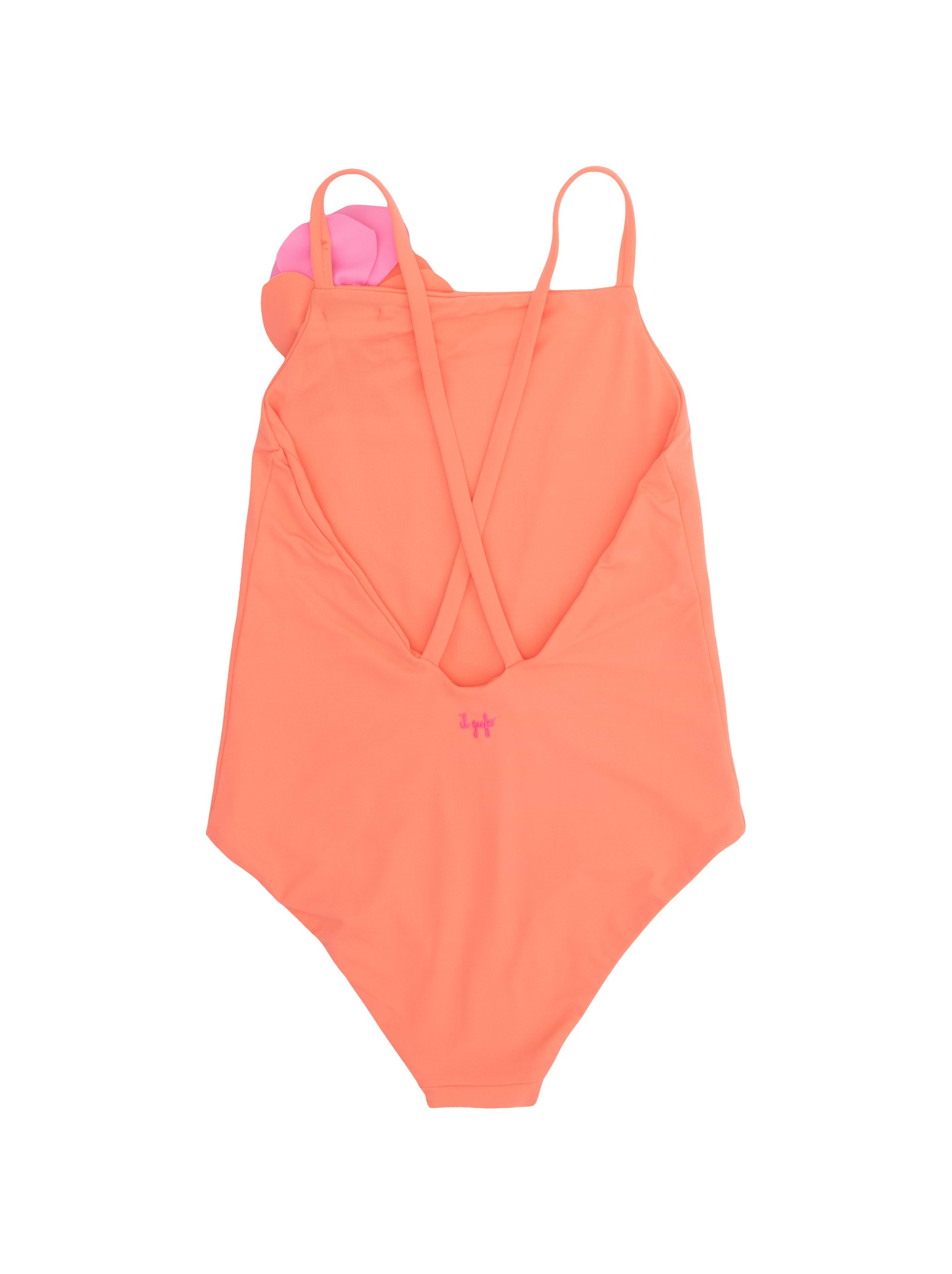 ★AGNEL★ Boy Monokini_White Il Gufo kids' One-piece swimsuit with appliqué - buy for