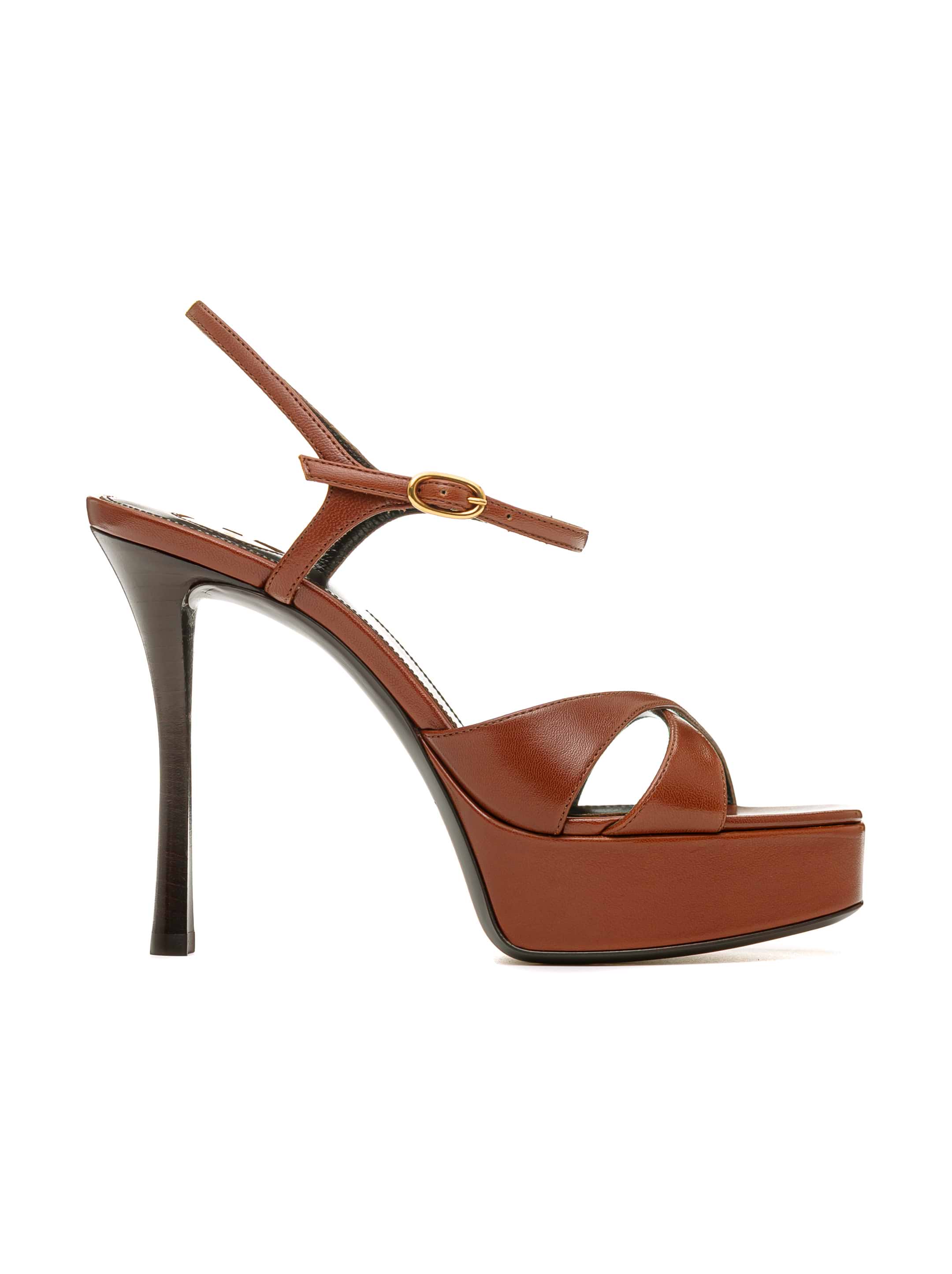 Saint Laurent women's Debbie leather sandals - buy for