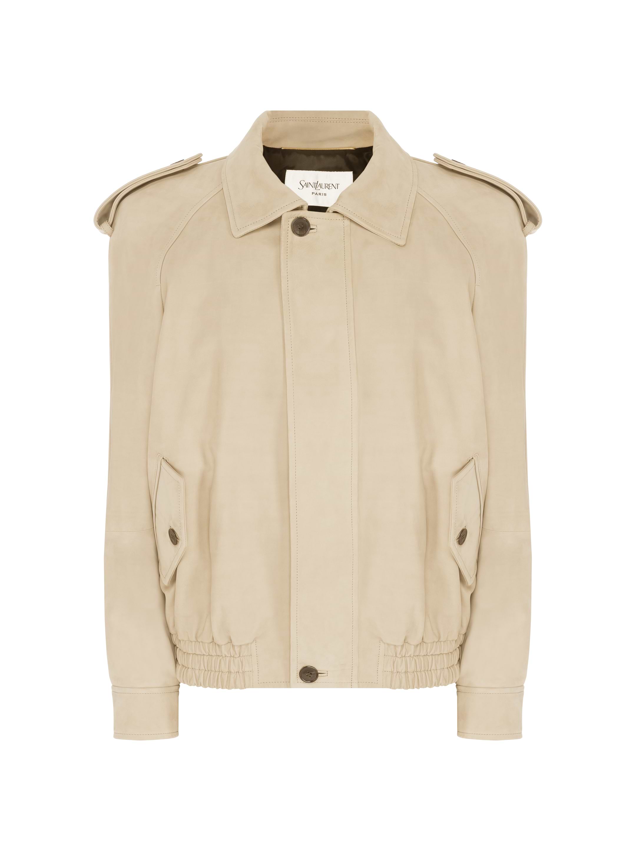 【louren】mat satin no collar jacket louren mat satin no collar jacket(black) レディース