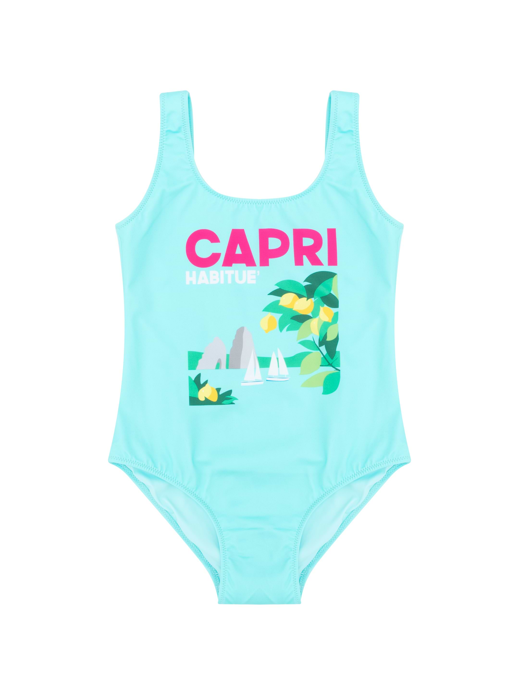 水着・ビーチグッズその他 MC2 SAINT BARTH 'Soleil' one-piece swimsuit Blue Mc2 Saint Barth One-piece swimsuits and bathing suits for
