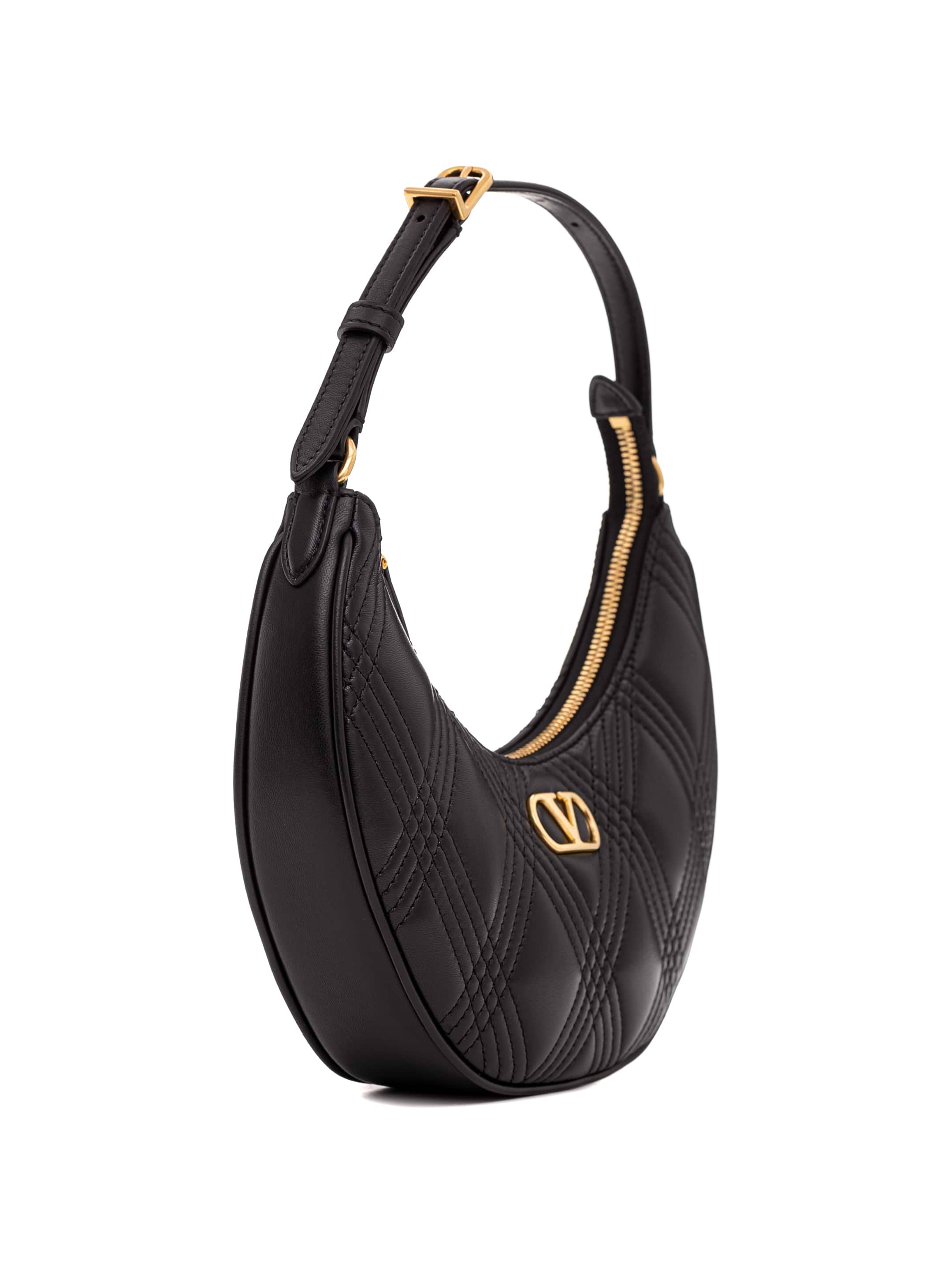 Valentino Garavani women's V-logo leather hobo bag - buy for