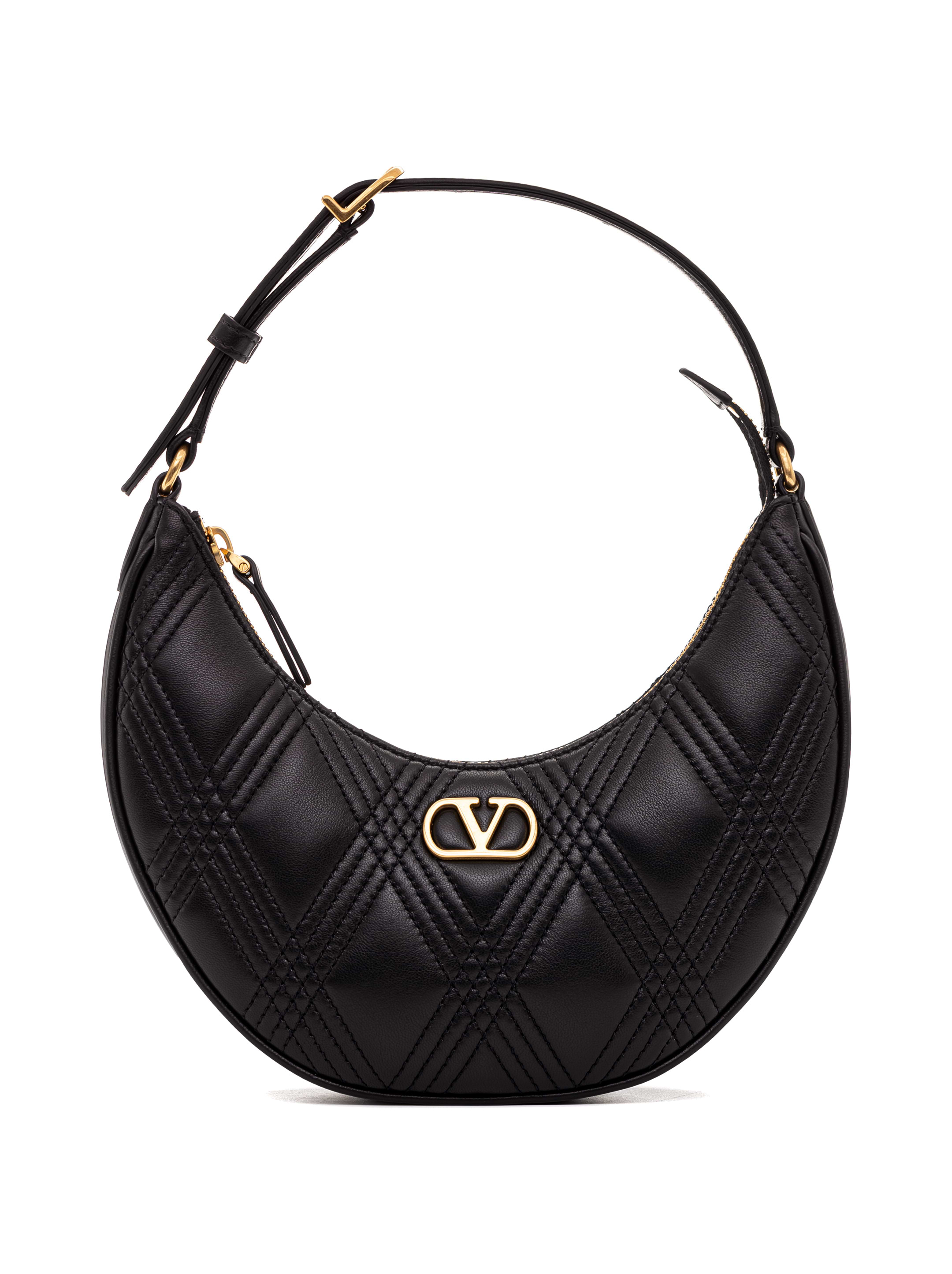 Valentino Garavani women's V-logo leather hobo bag - buy for