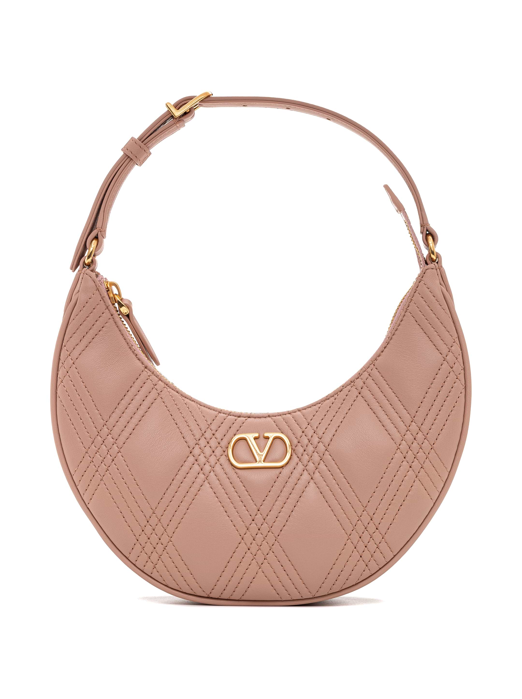 Valentino Garavani women's V-logo leather hobo bag - buy for