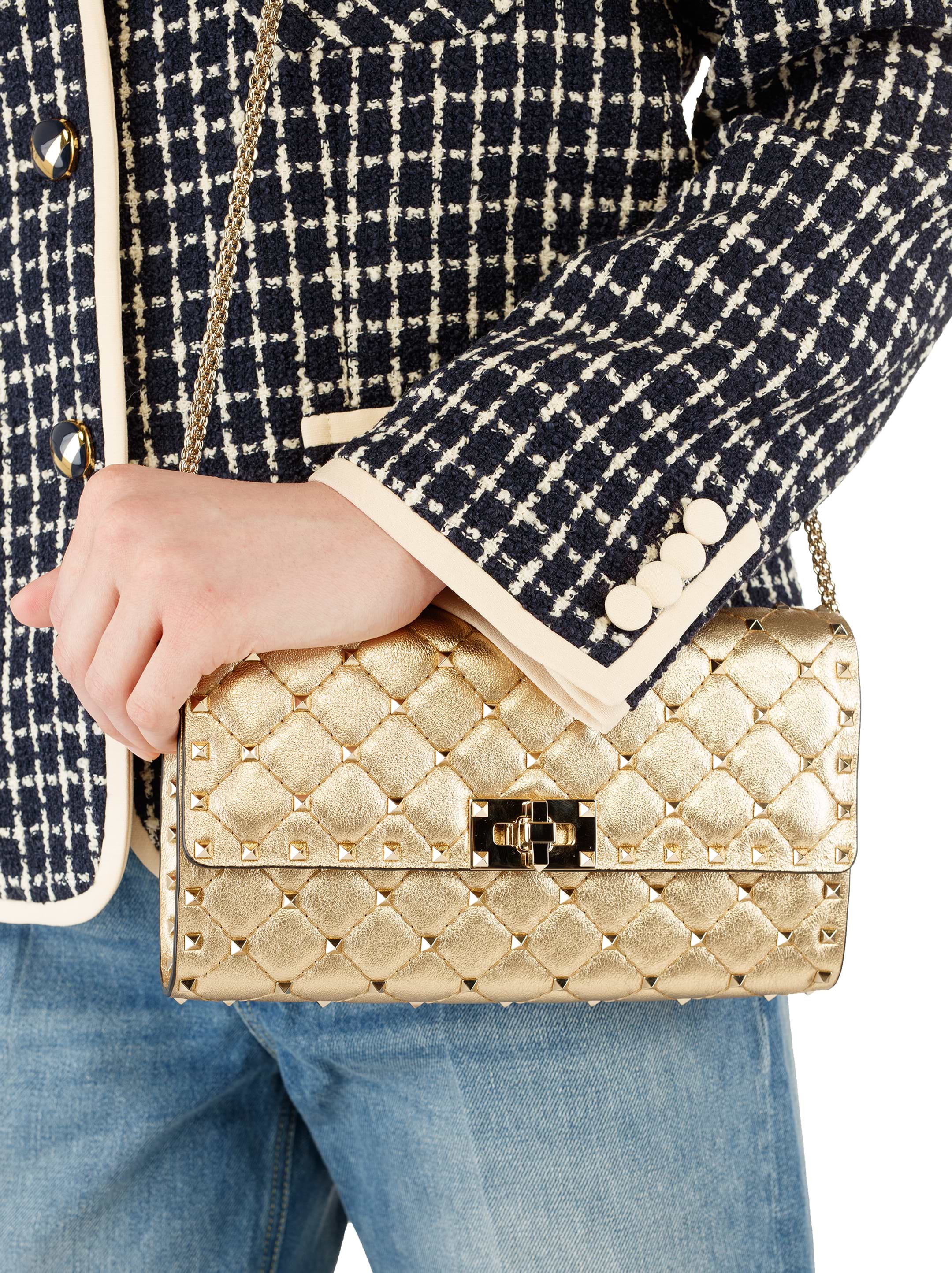 Valentino Garavani women's Rockstud leather clutch - buy for