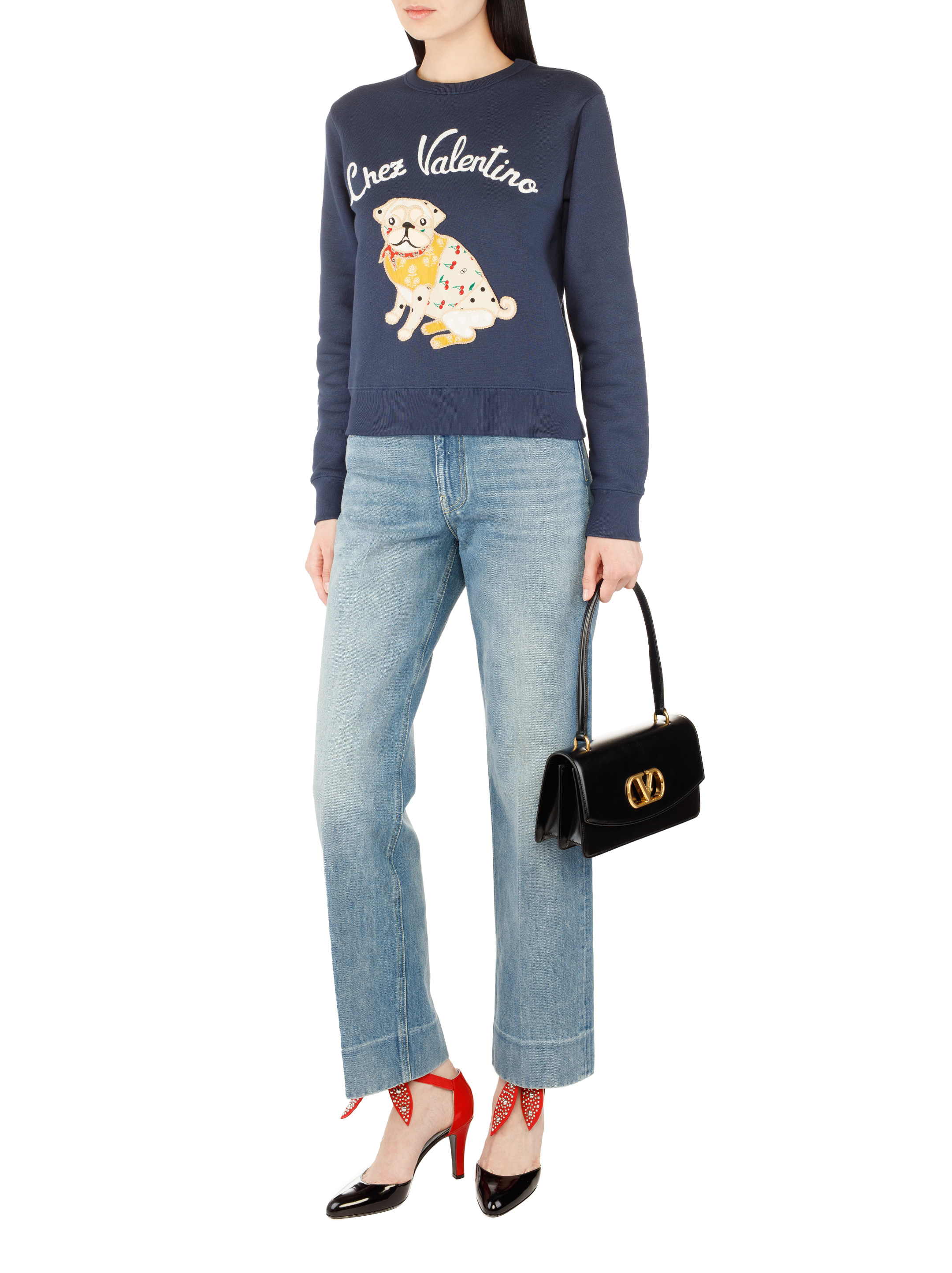 Valentino Garavani women's Chez Valentino cotton sweatshirt